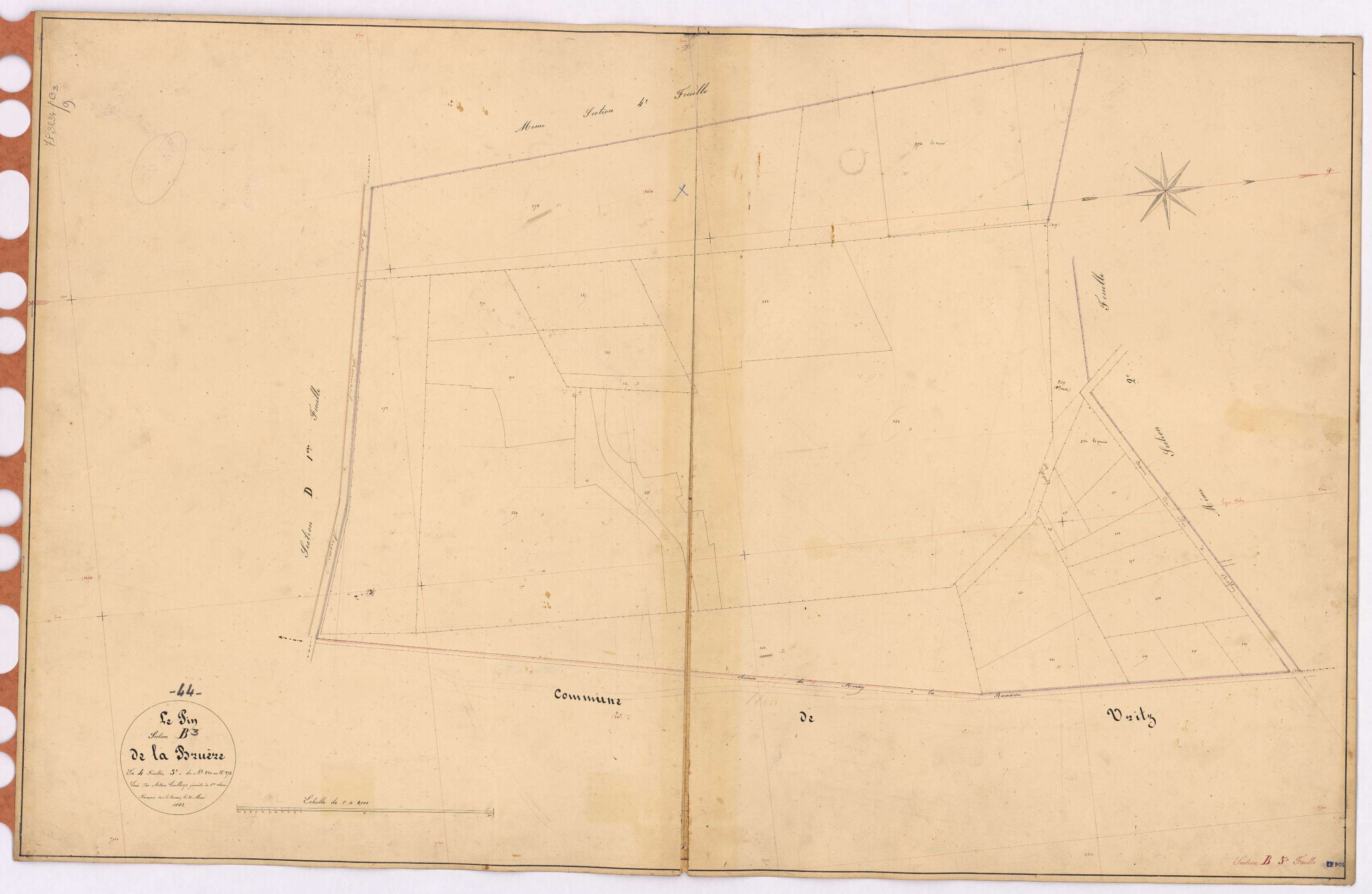 Le Pin - Section B3 Bruère (section de La) ; 250-274