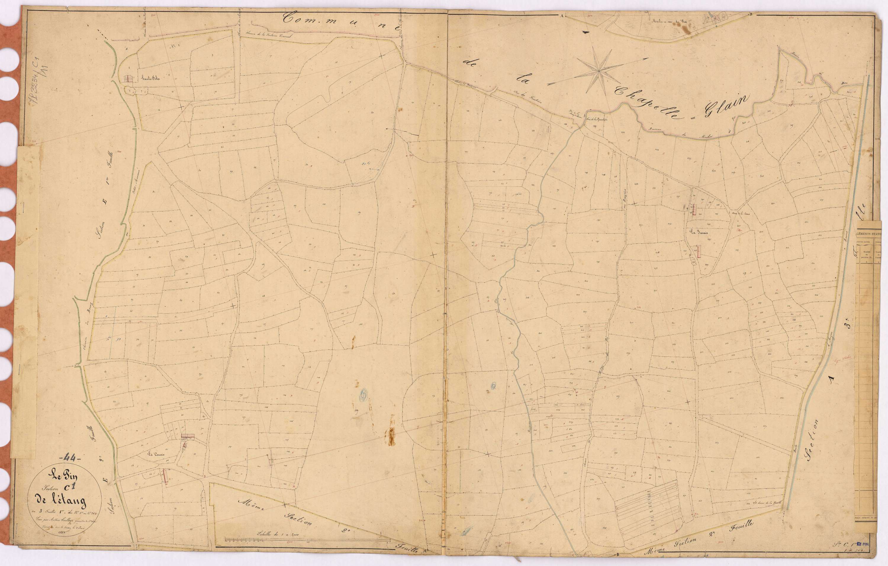 Le Pin - Section C1 Etang (section de l') ; 1-364