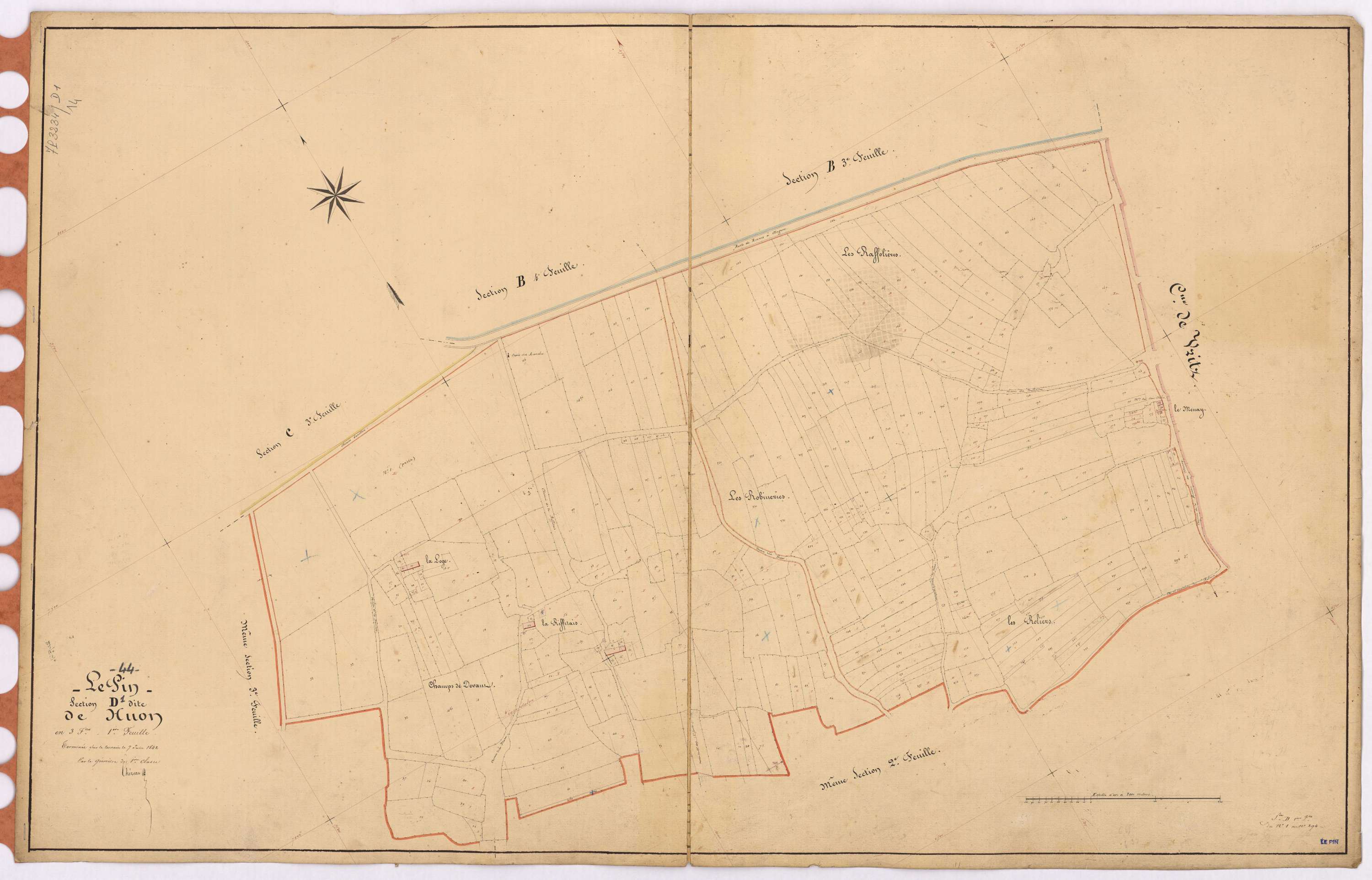 Le Pin - Section D1 Huon (section de) ; 1-294