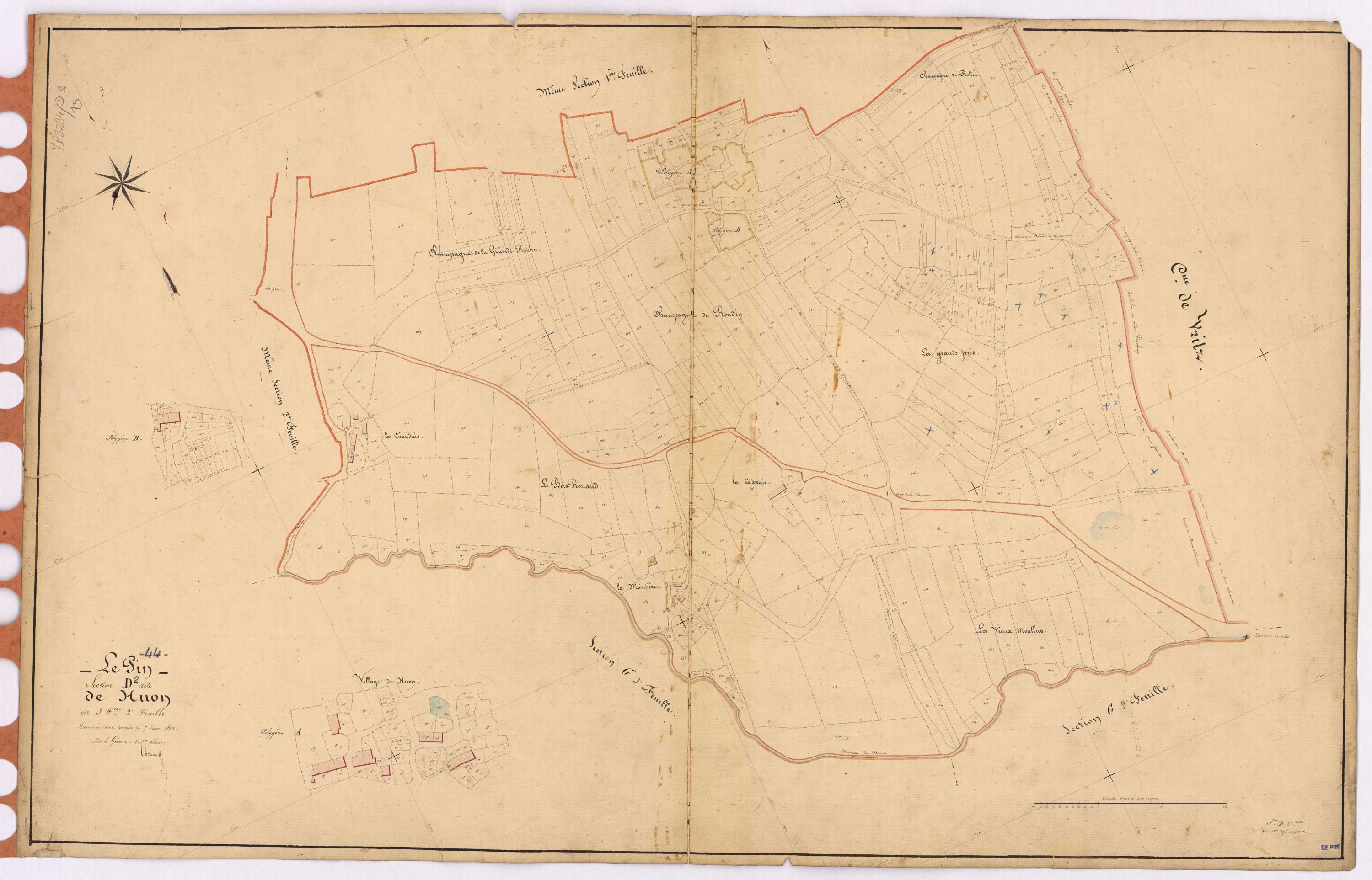 Le Pin - Section D2 Huon (section de) ; 295-707
