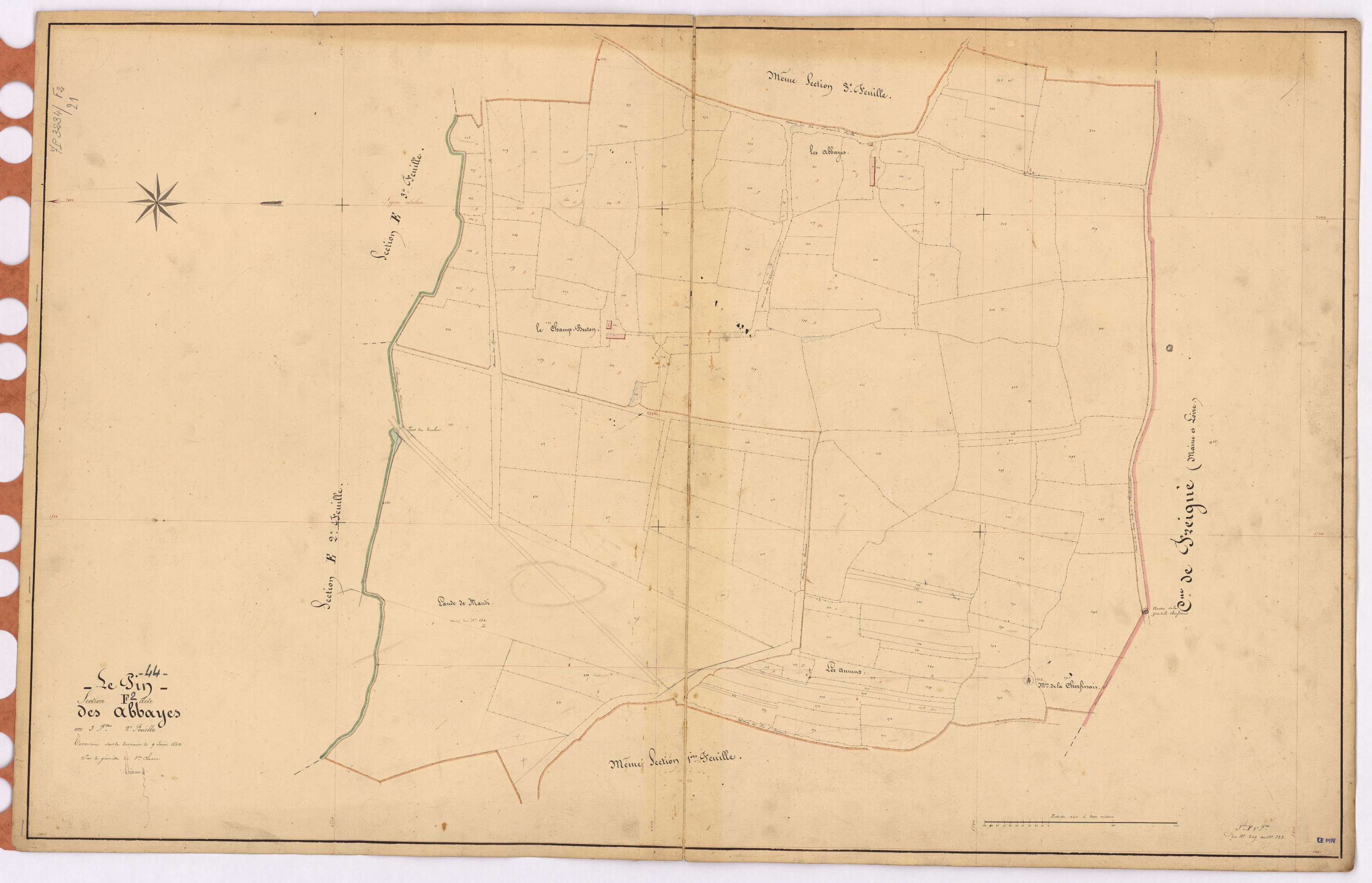 Le Pin - Section F2 Abbayes (section des) ; 209-323