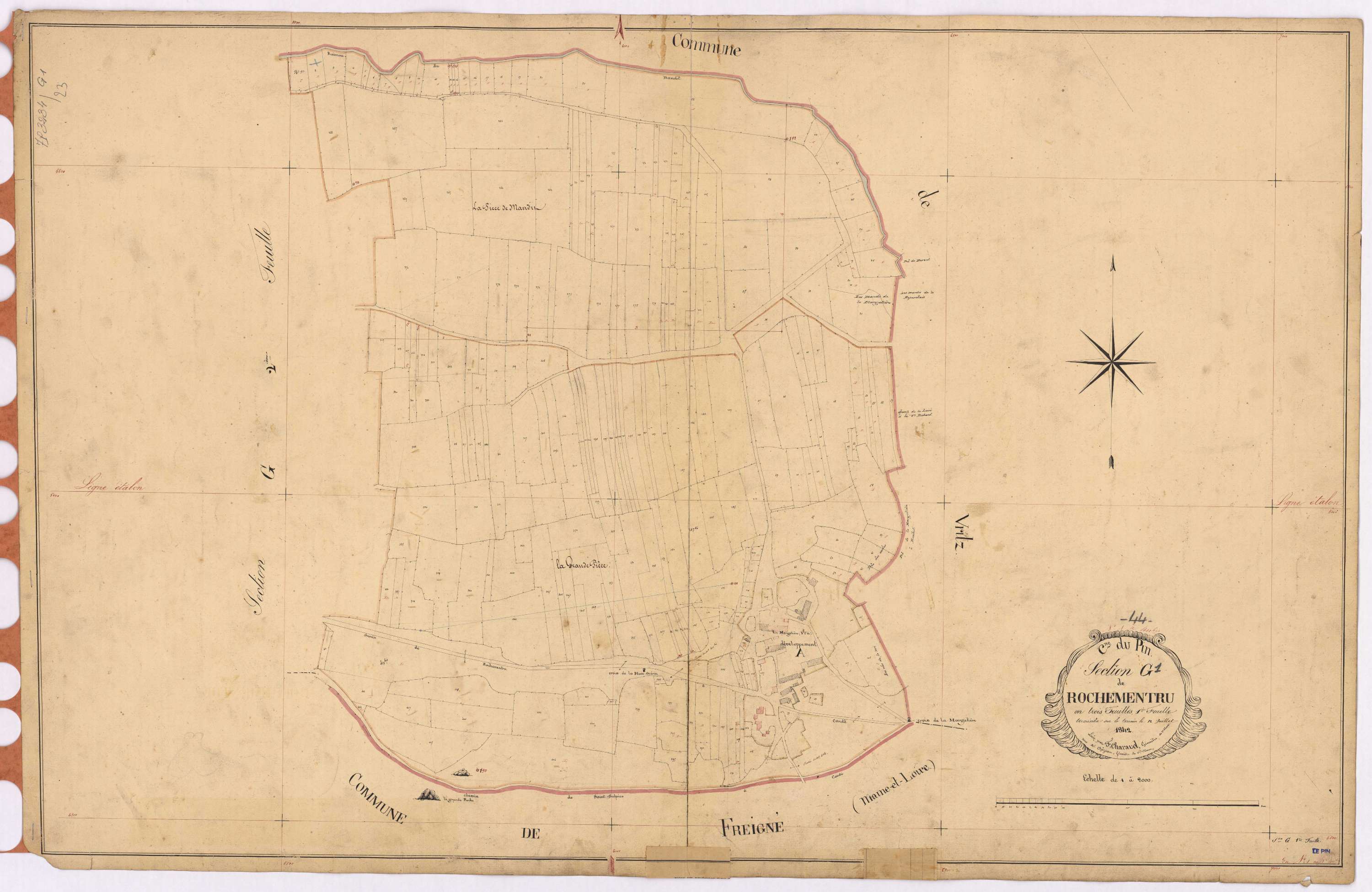 Le Pin - Section G1 Rochementru (section de) ; 1-411bis