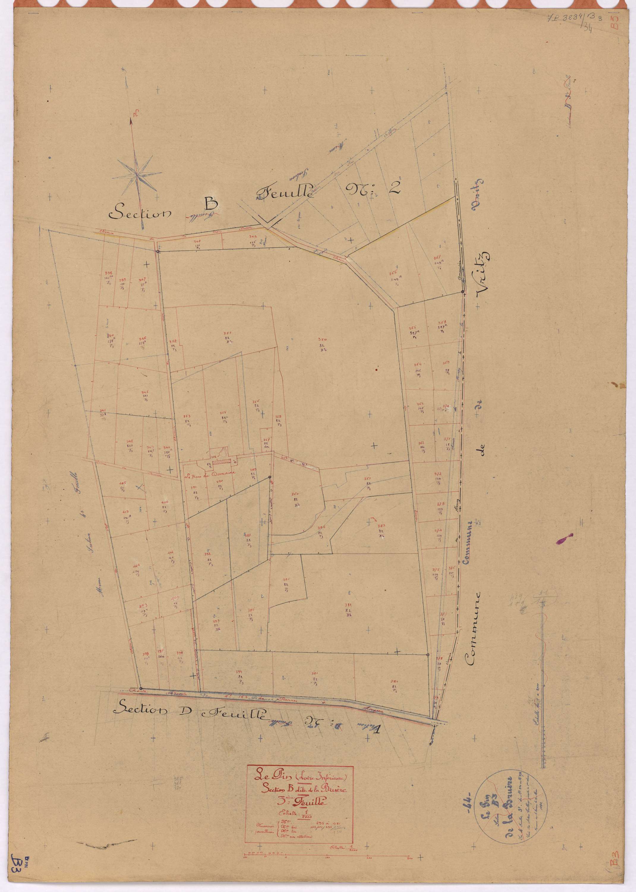 Le Pin - Section B3 Bruère (section de La) ; 295-481