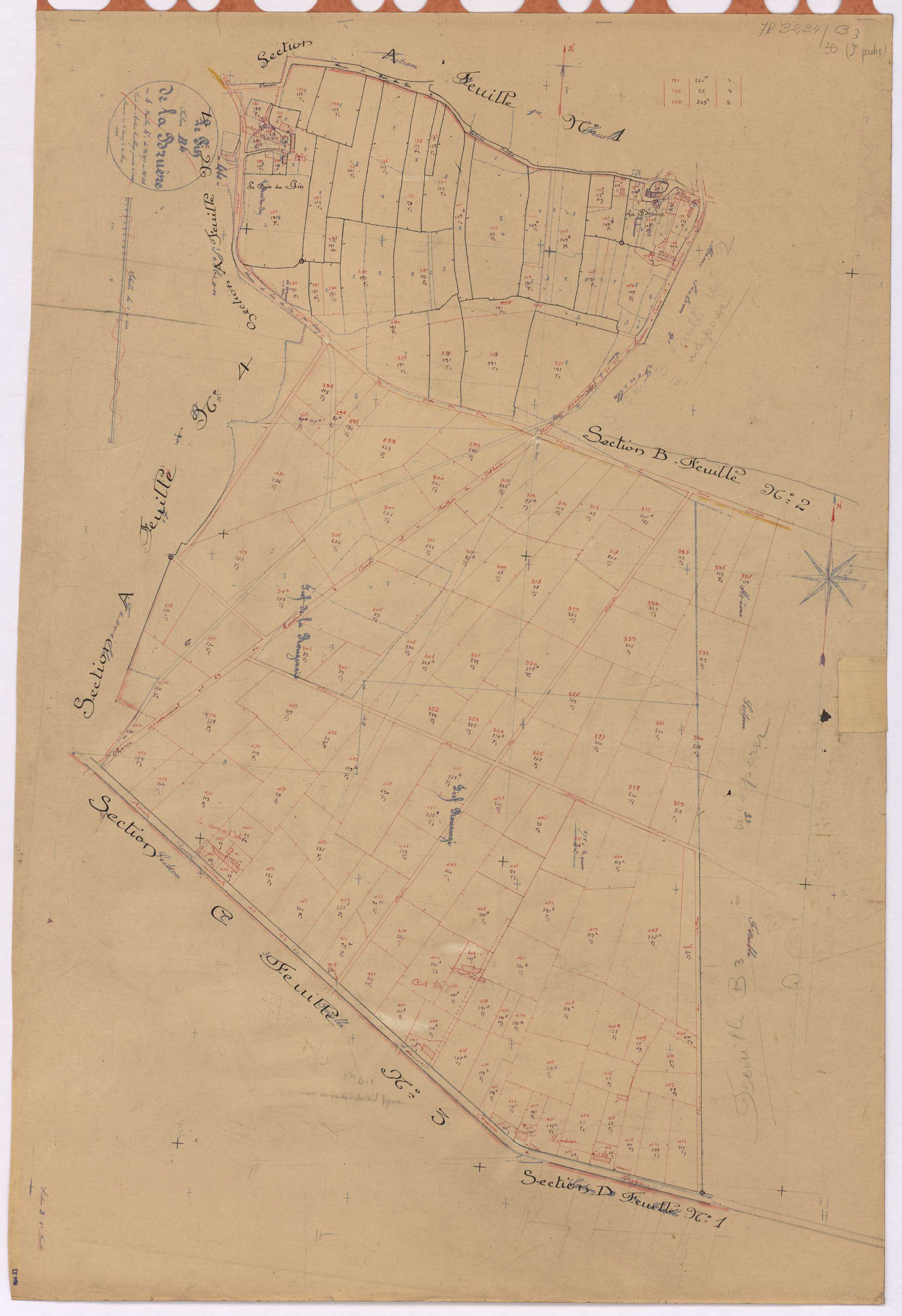 Le Pin - Section B3 Bruère (section de La) ; 295-481