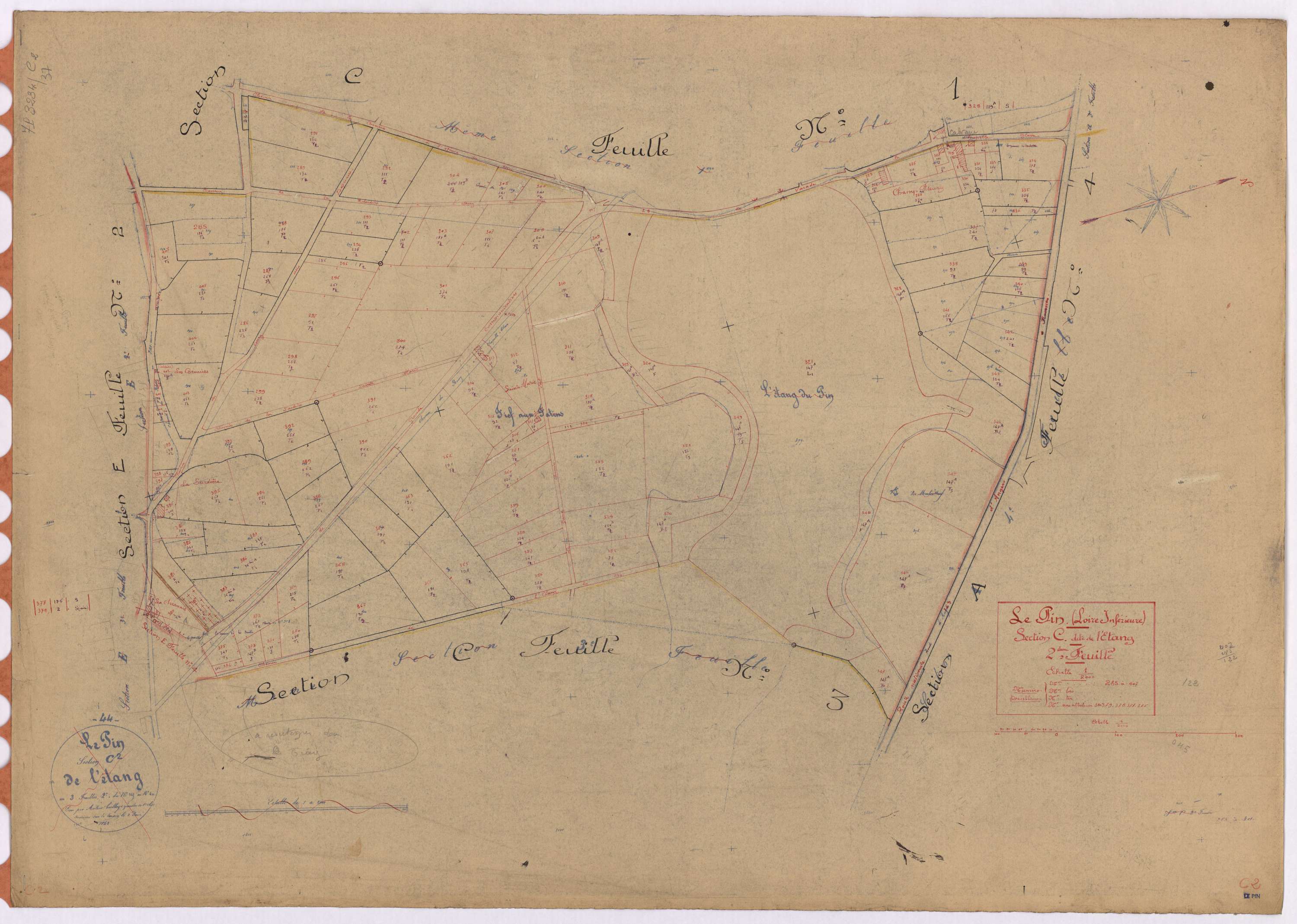 Le Pin - Section C2 Etang (section de l') ; 285-407