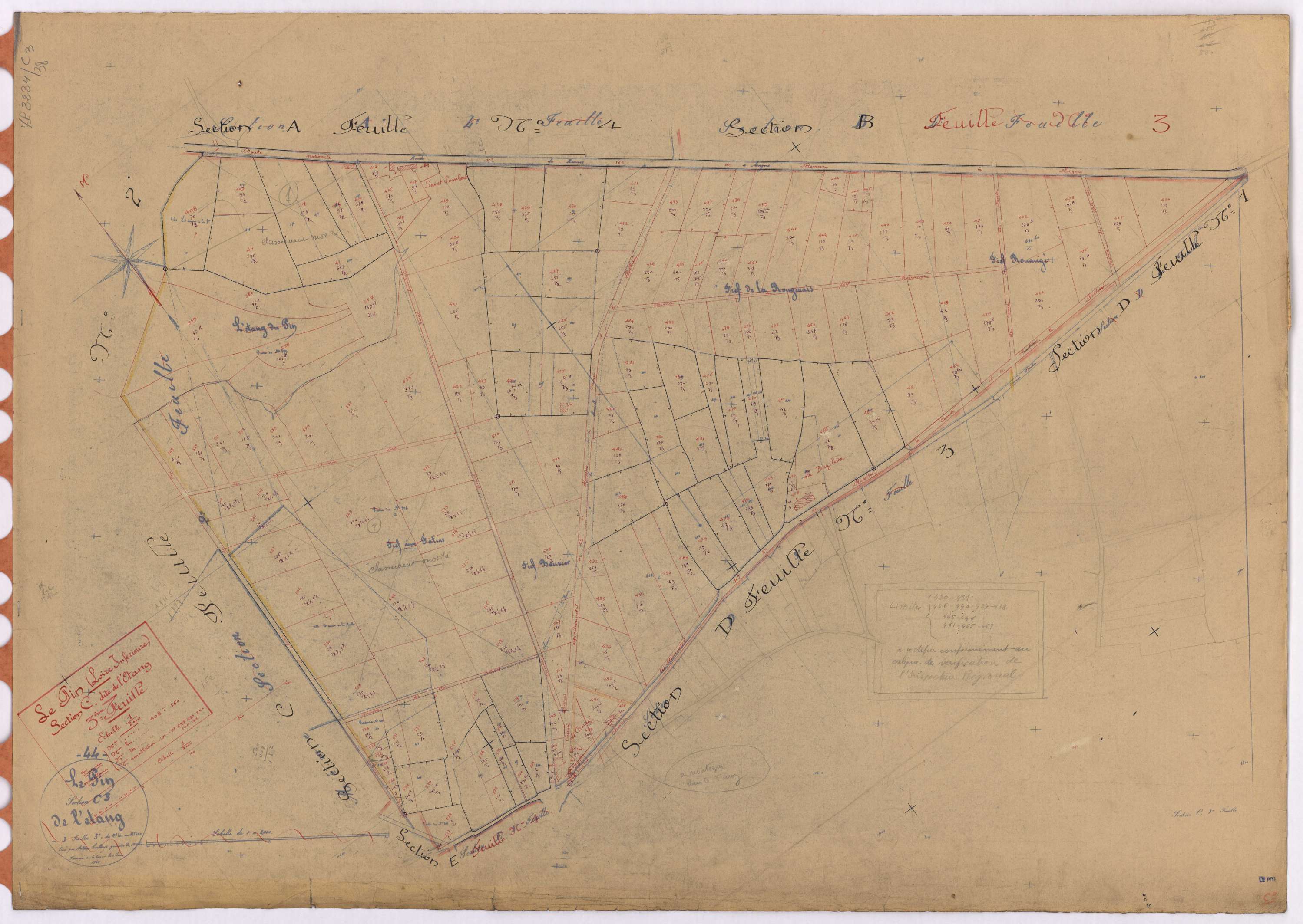 Le Pin - Section C3 Etang (section de l') ; 408-560