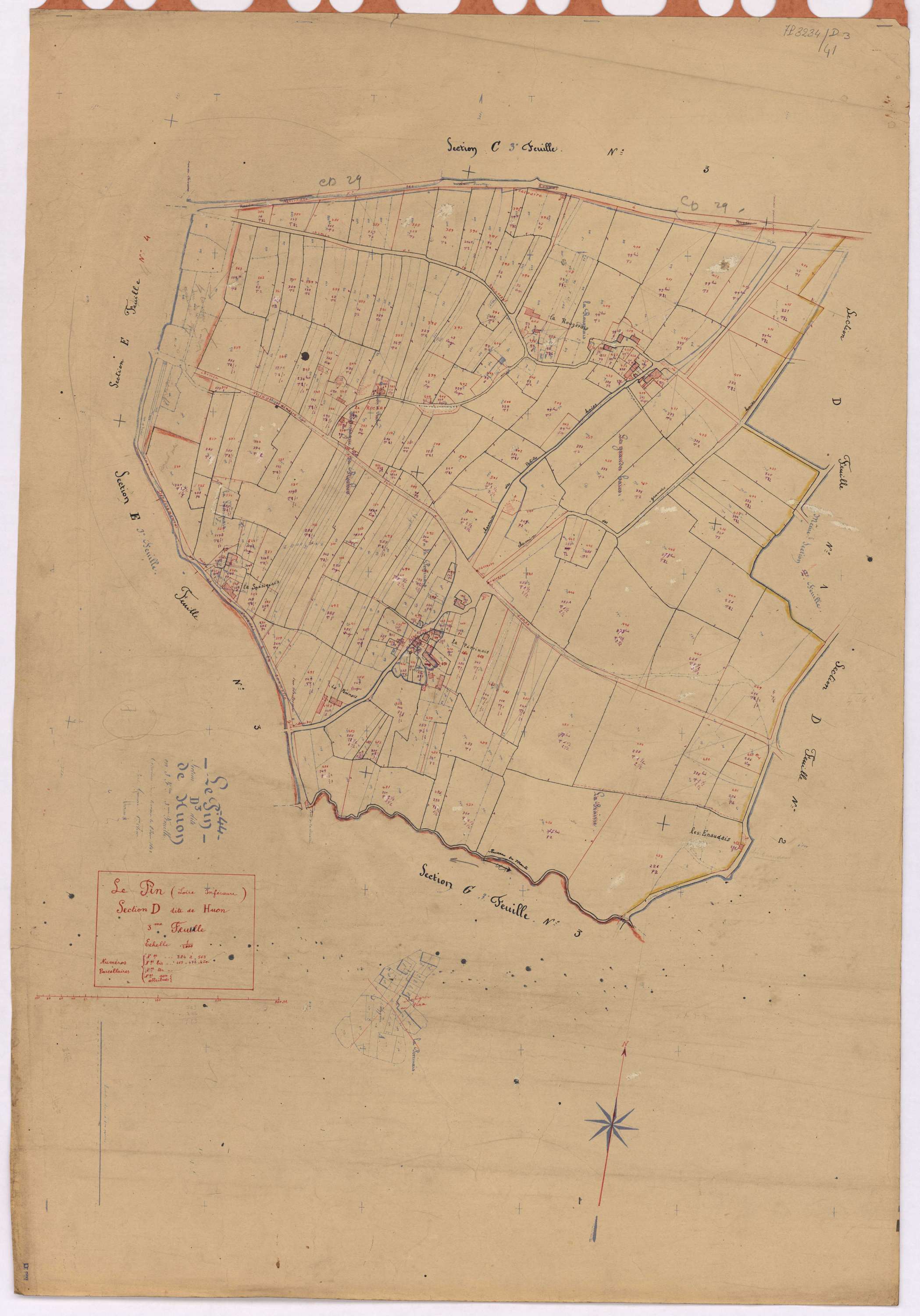 Le Pin - Section D3 Huon (section de) ; 384-563