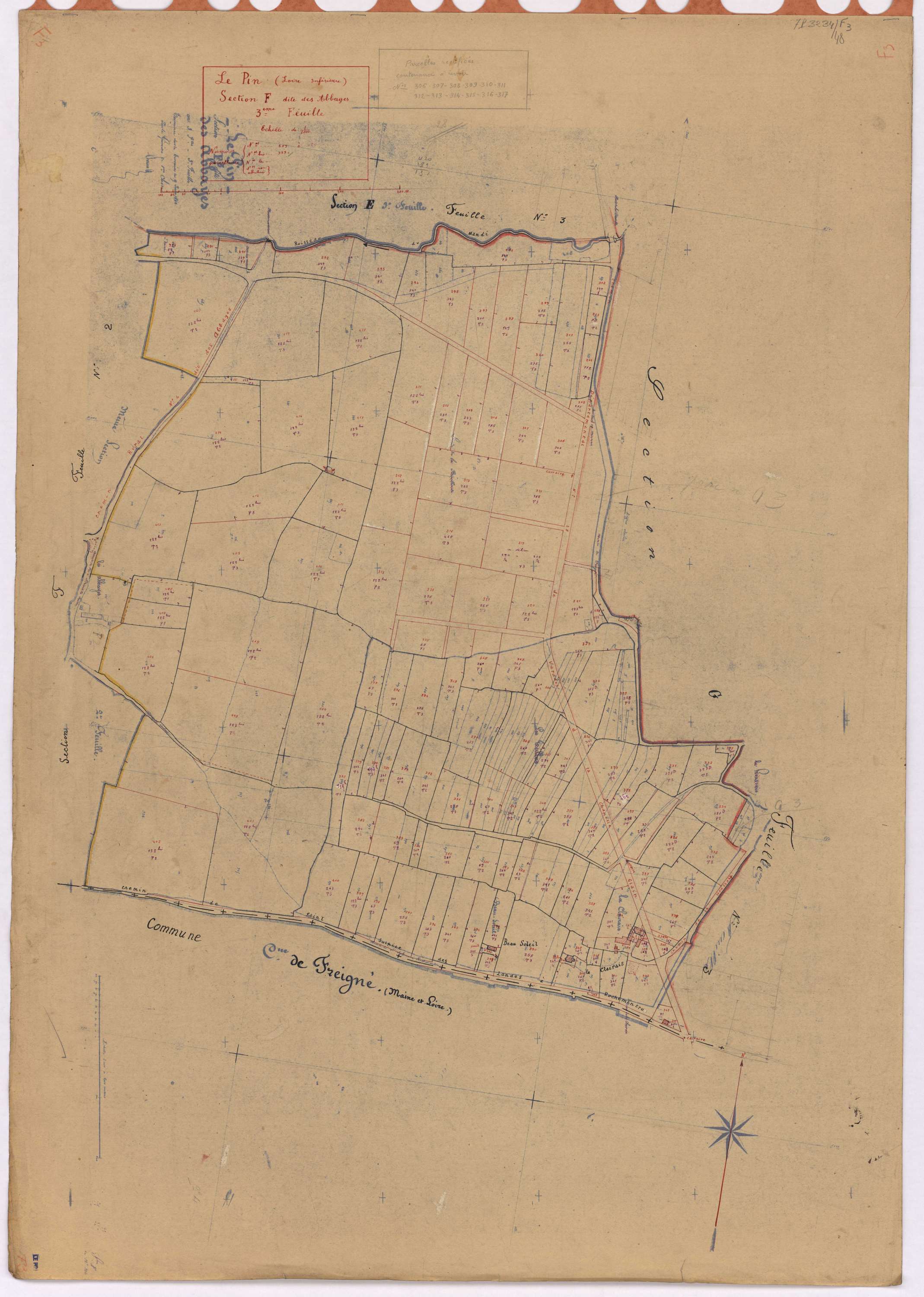 Le Pin - Section F3 Abbayes (section des) ; 289-420