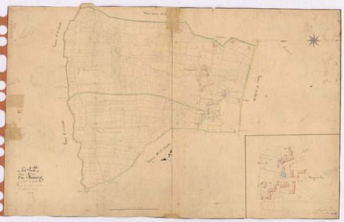 Le Pin - Section E3 Bourg (section du) ; 541-889