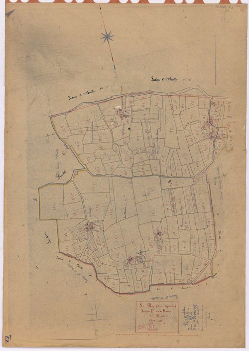 Le Pin - Section E2 Bourg (section du) ; 169-356