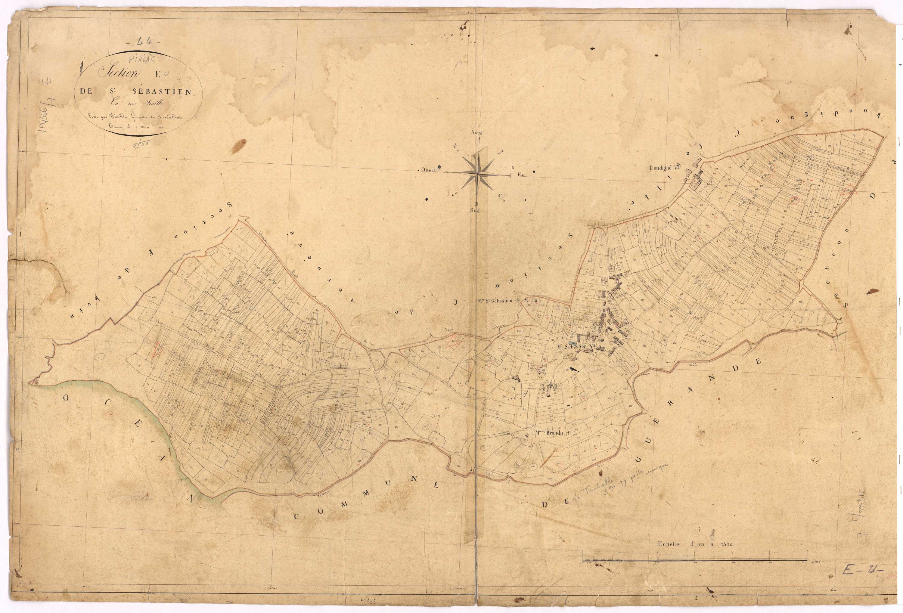 Piriac-sur-Mer - Section E Saint-Sébastien (section de)