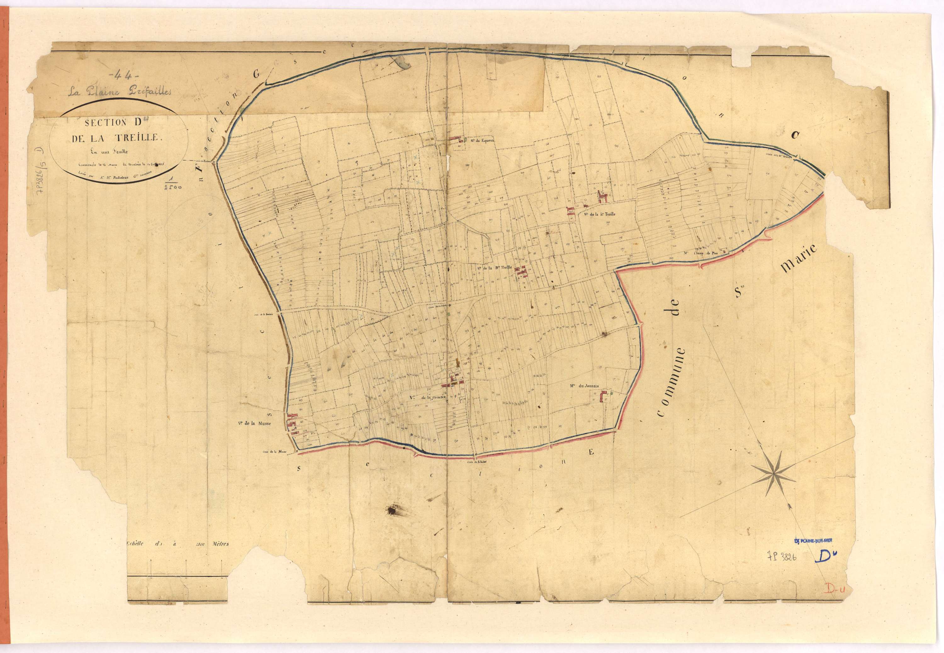La Plaine-sur-Mer - Section D Treille (section de La)