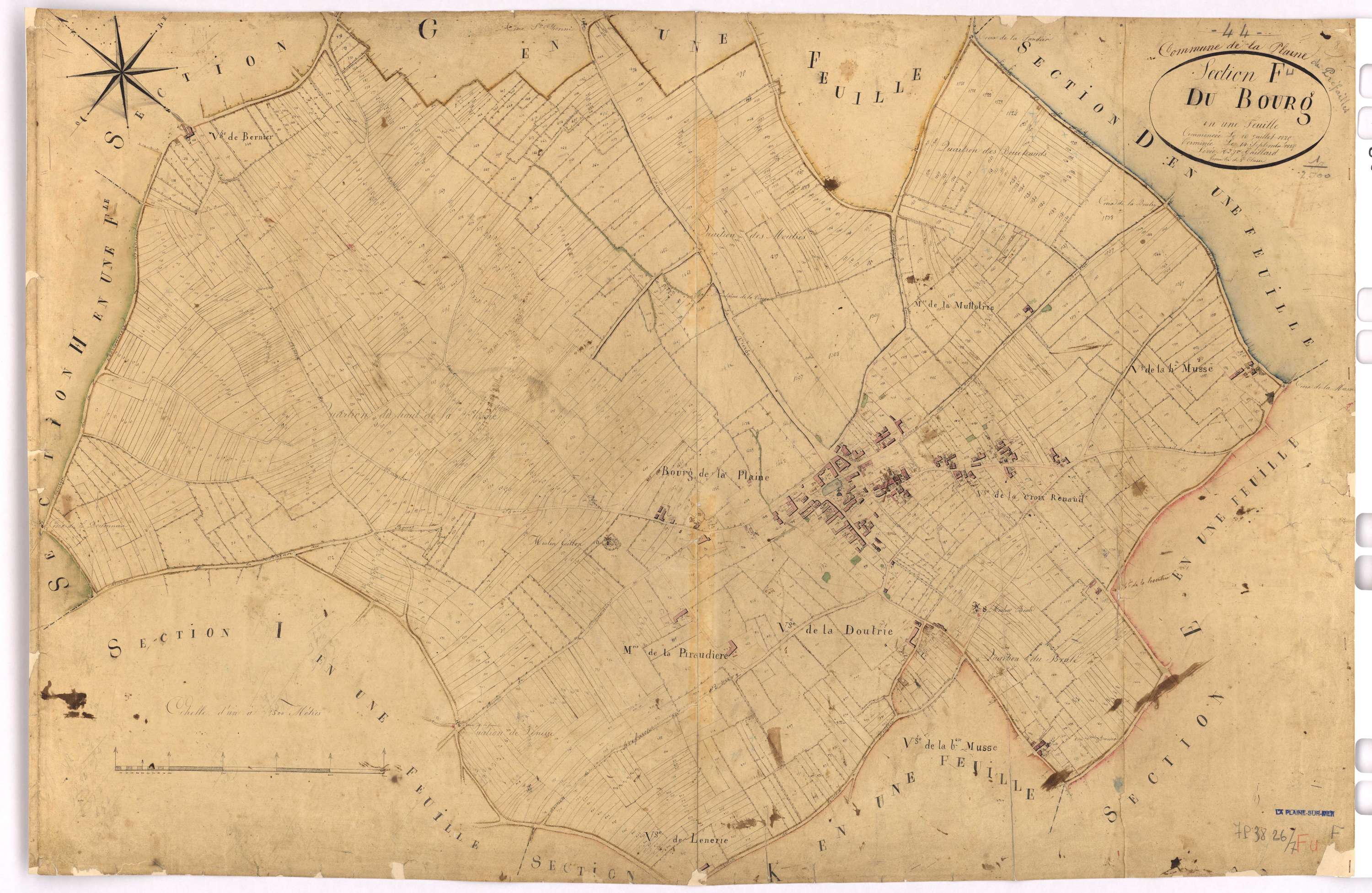 La Plaine-sur-Mer - Section F Bourg (section du)