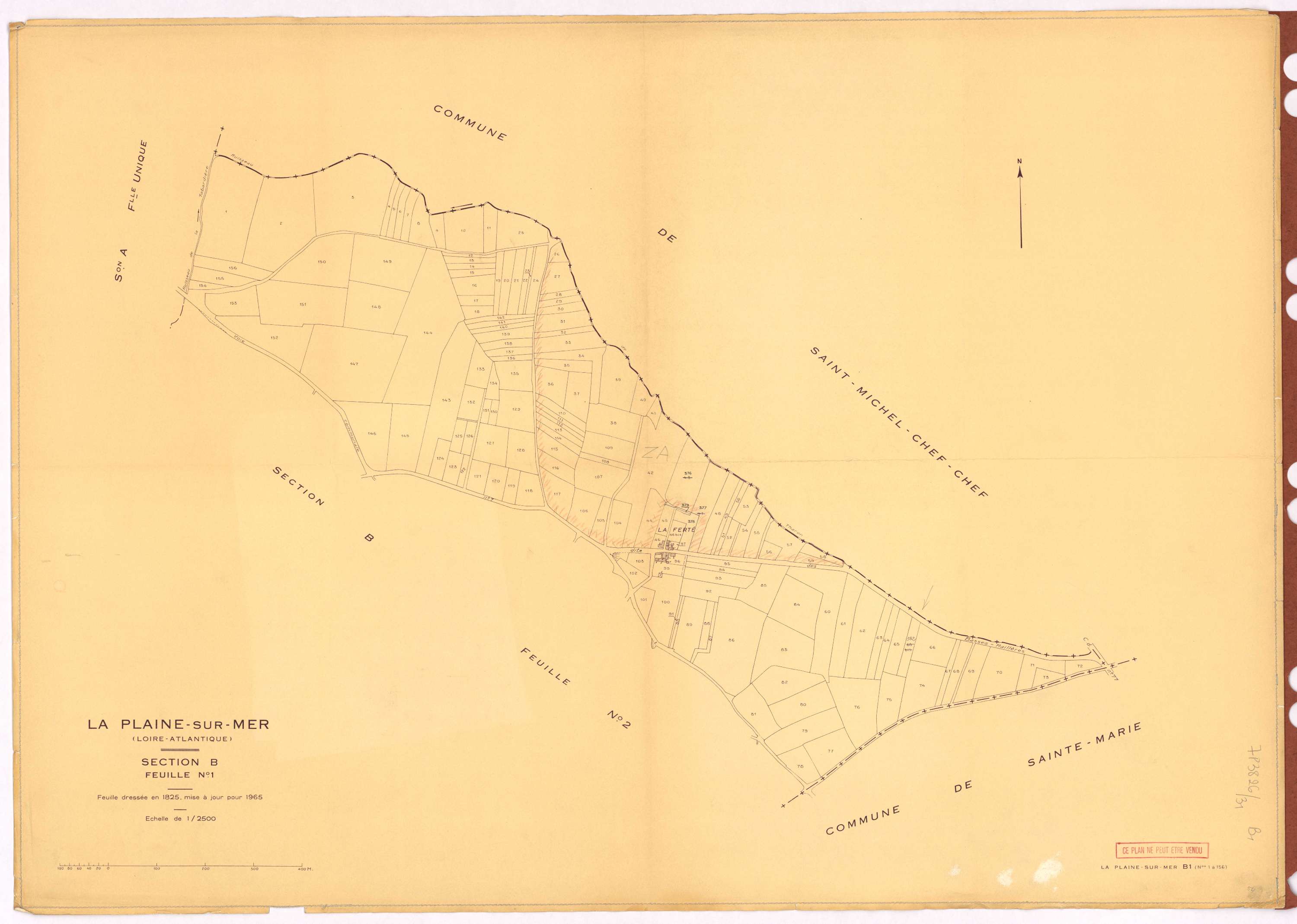 La Plaine-sur-Mer - Section B1 1-156