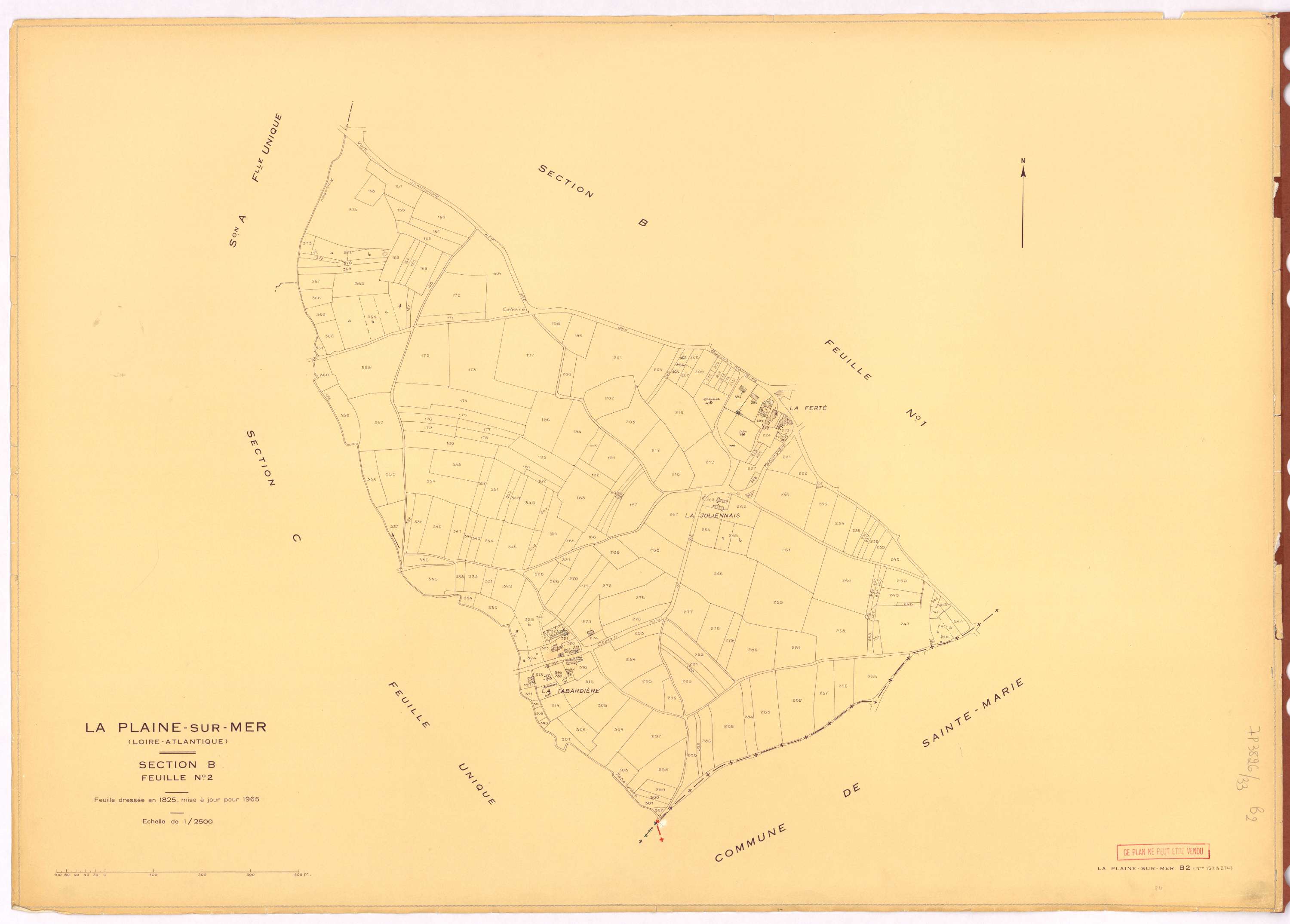 La Plaine-sur-Mer - Section B2 157-374