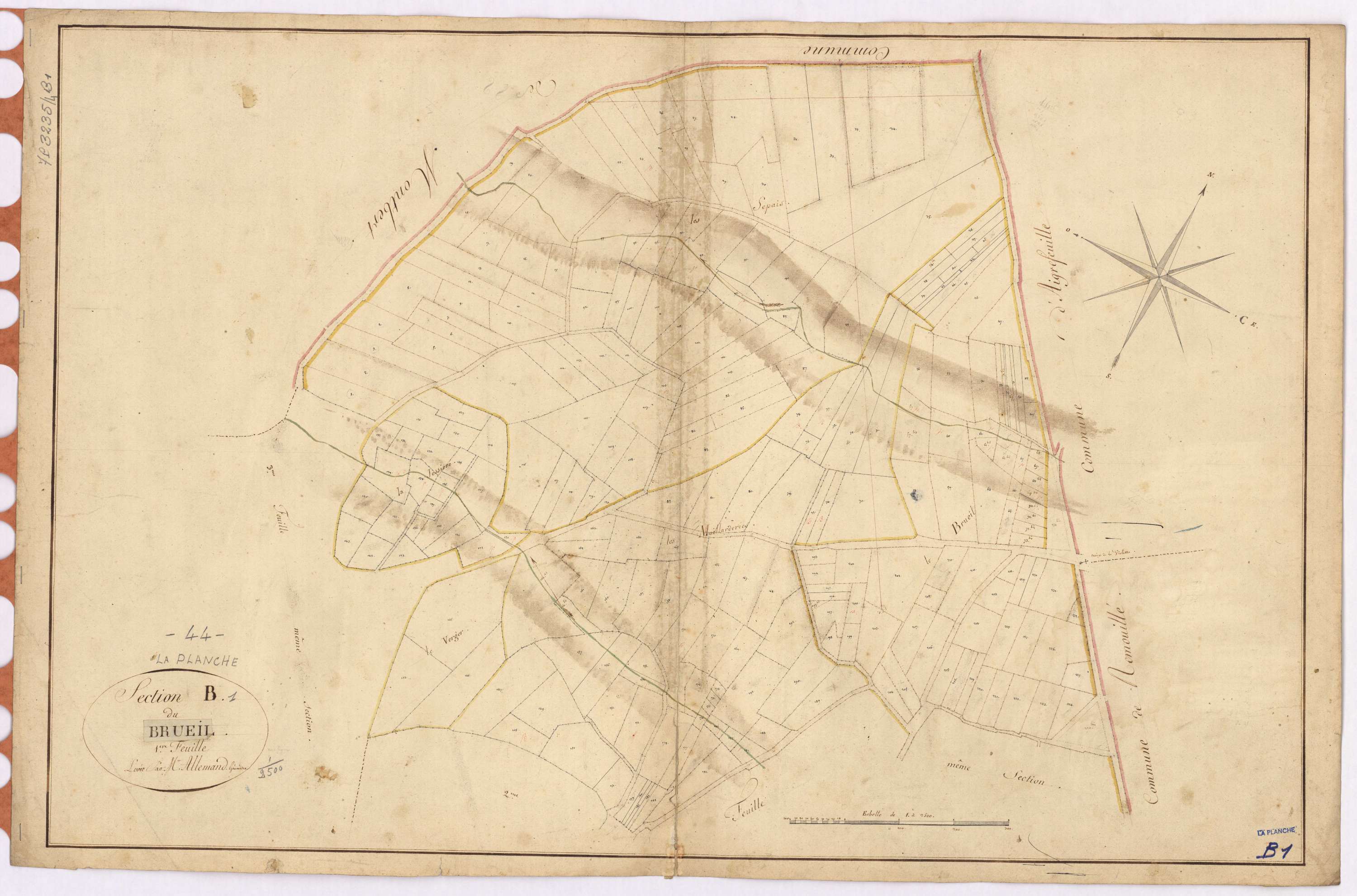 La Planche - Section B1 Brueil (section du)