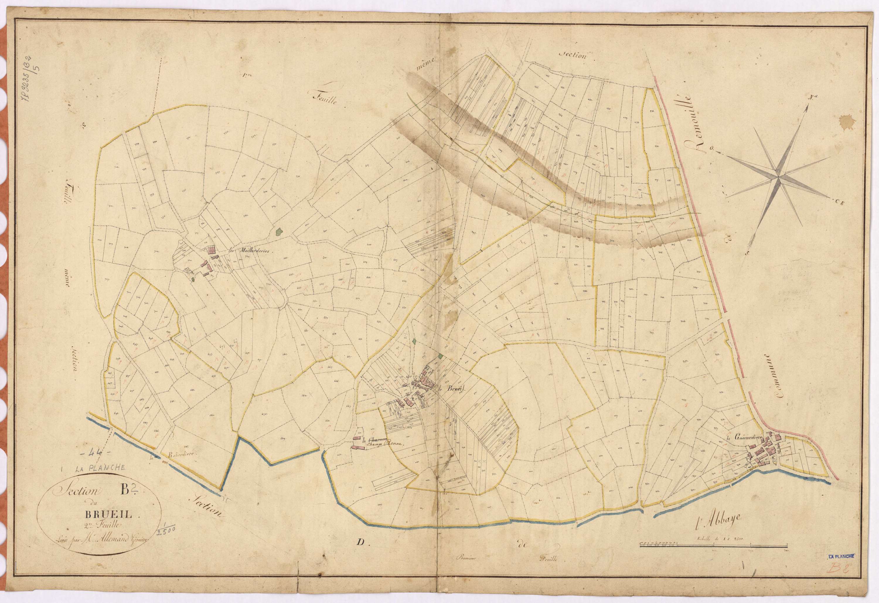 La Planche - Section B2 Brueil (section du)