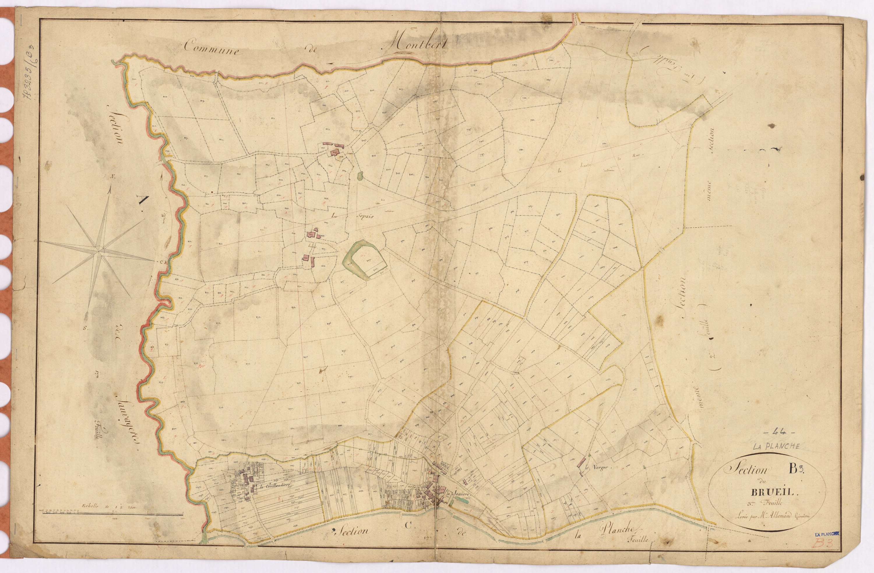 La Planche - Section B3 Brueil (section du)