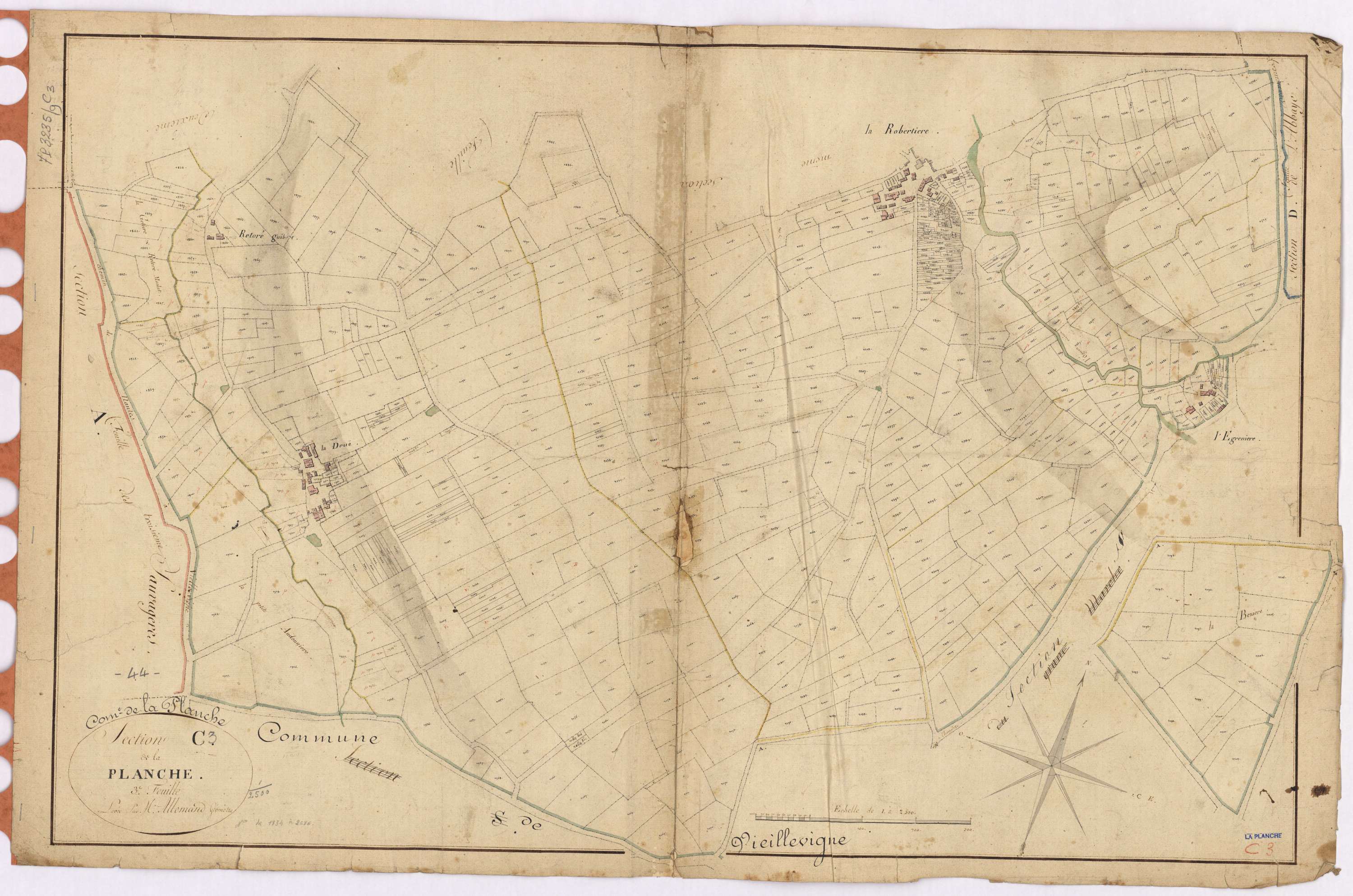 La Planche - Section C3 Planche (section de La) ; 1834-2586