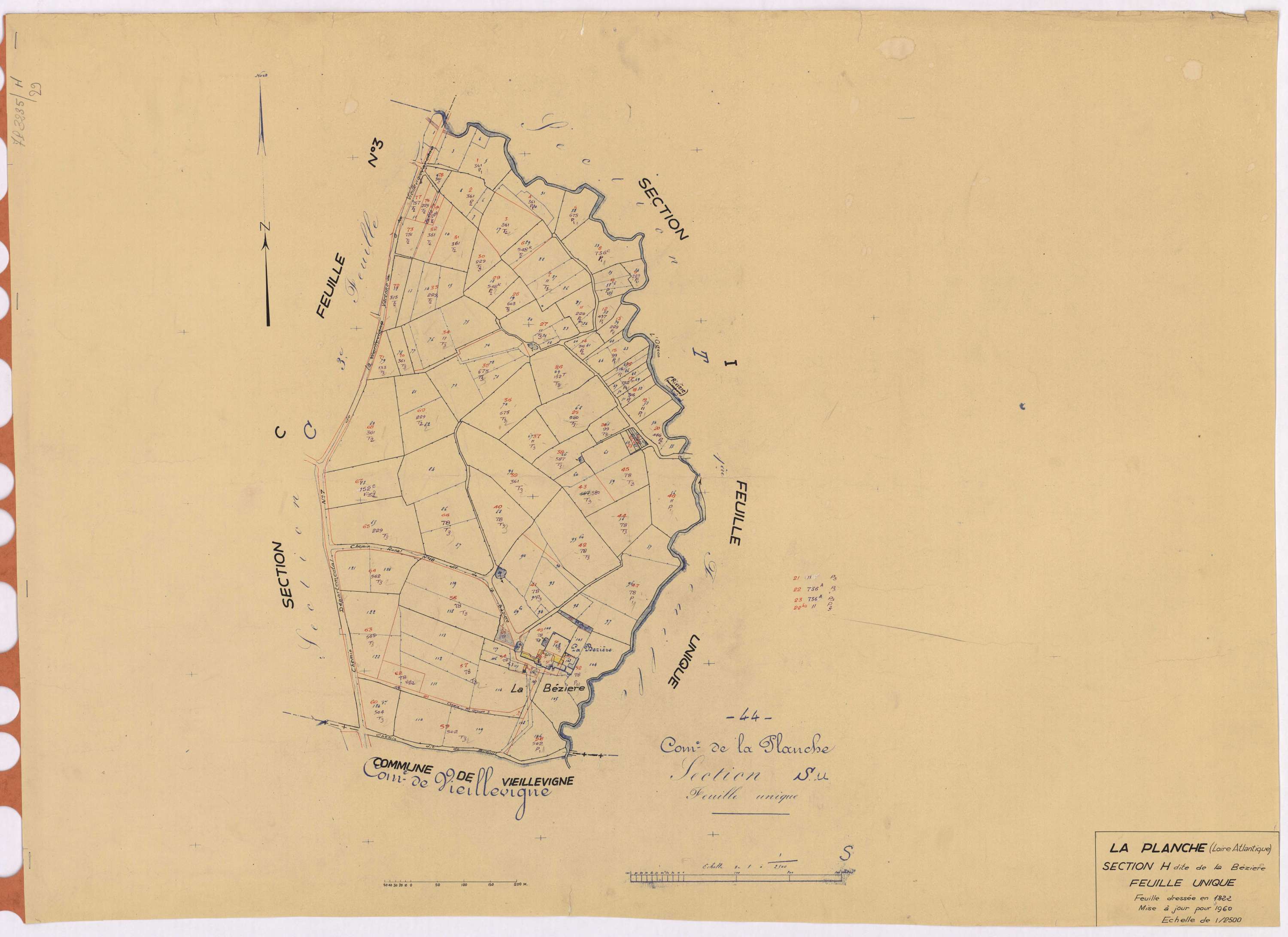 La Planche - Section H Bézière (section de La) ; 1-78