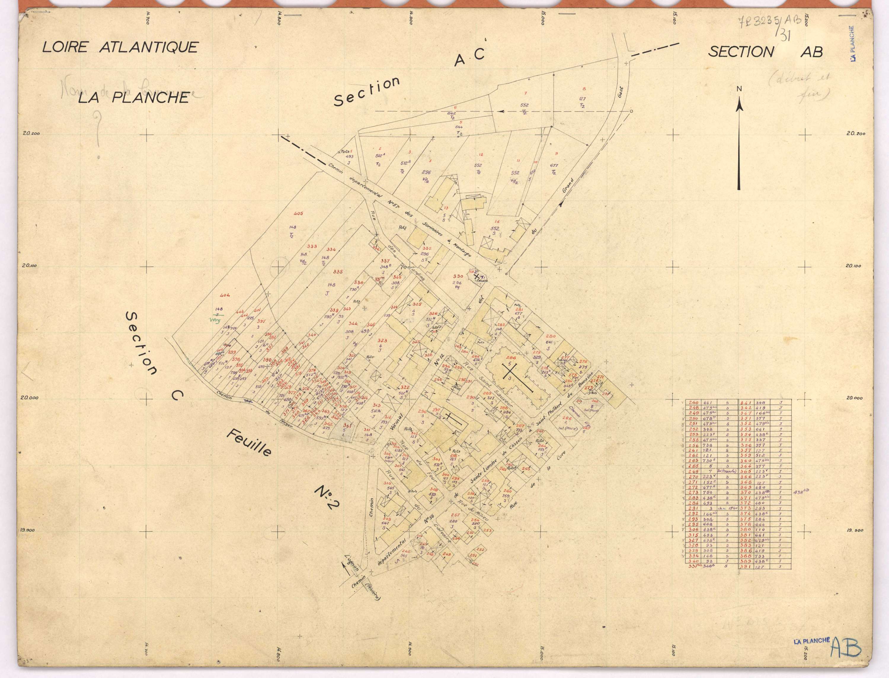 La Planche - Section AB 1-405