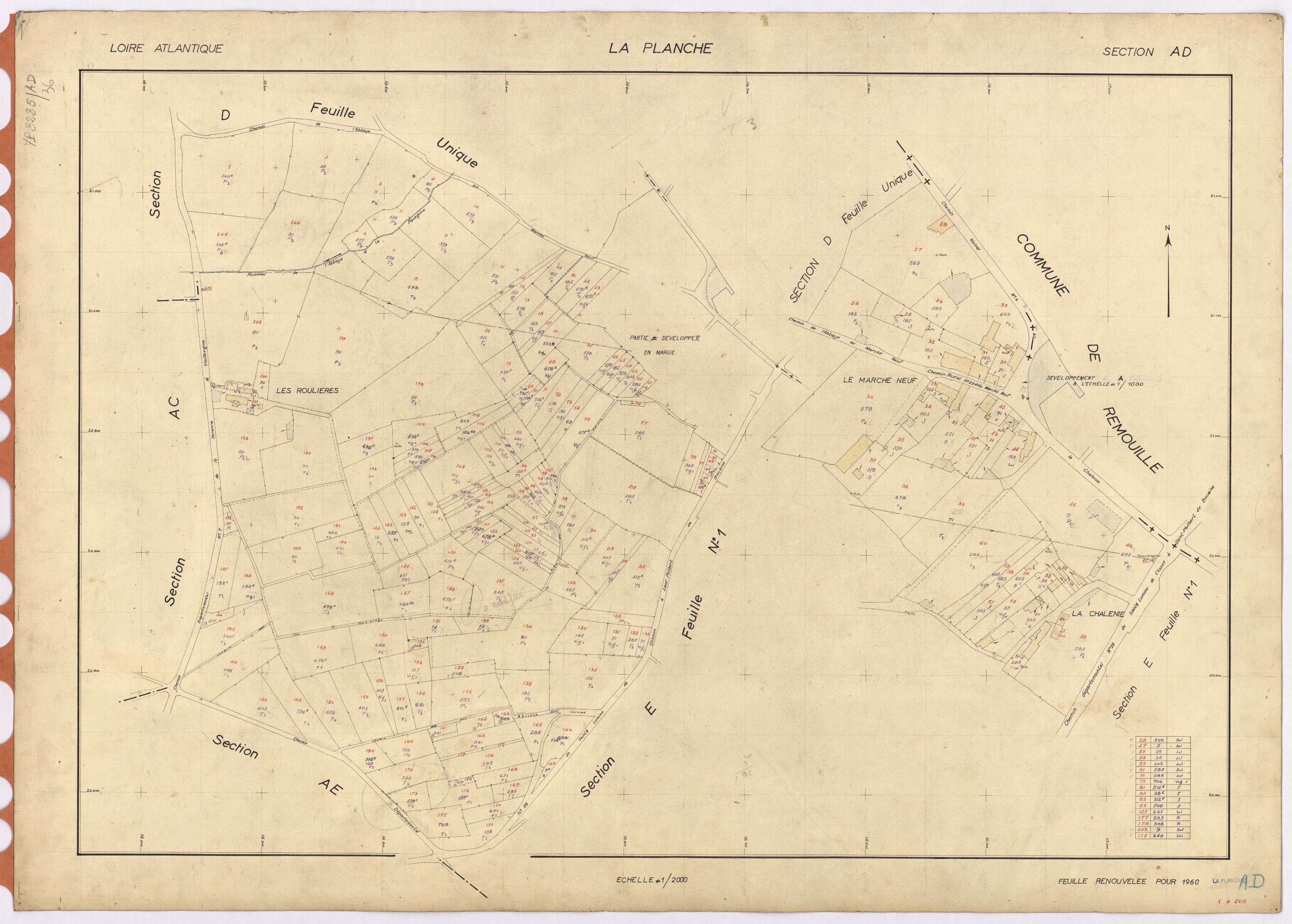 La Planche - Section AD 1-205