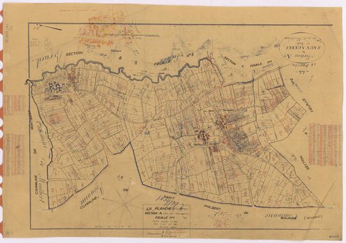 La Planche - Section A1 Sauvagères (section des) ; 1-552
