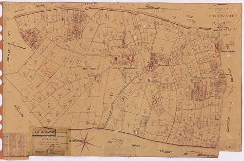 La Planche - Section A2 Sauvagères (section des) ; 553-945