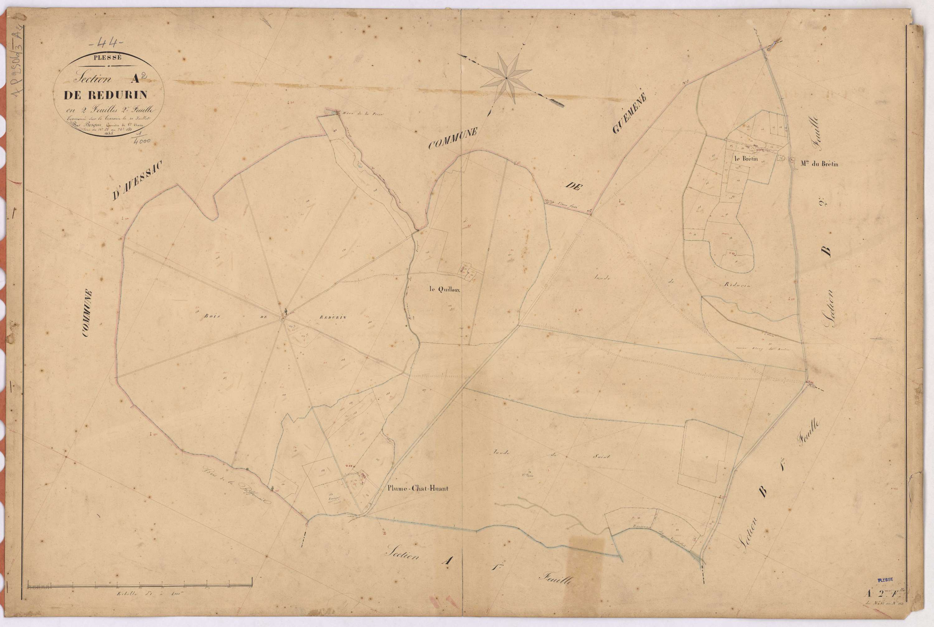 Plessé - Section A2 Redurin (section de) ; 82-153