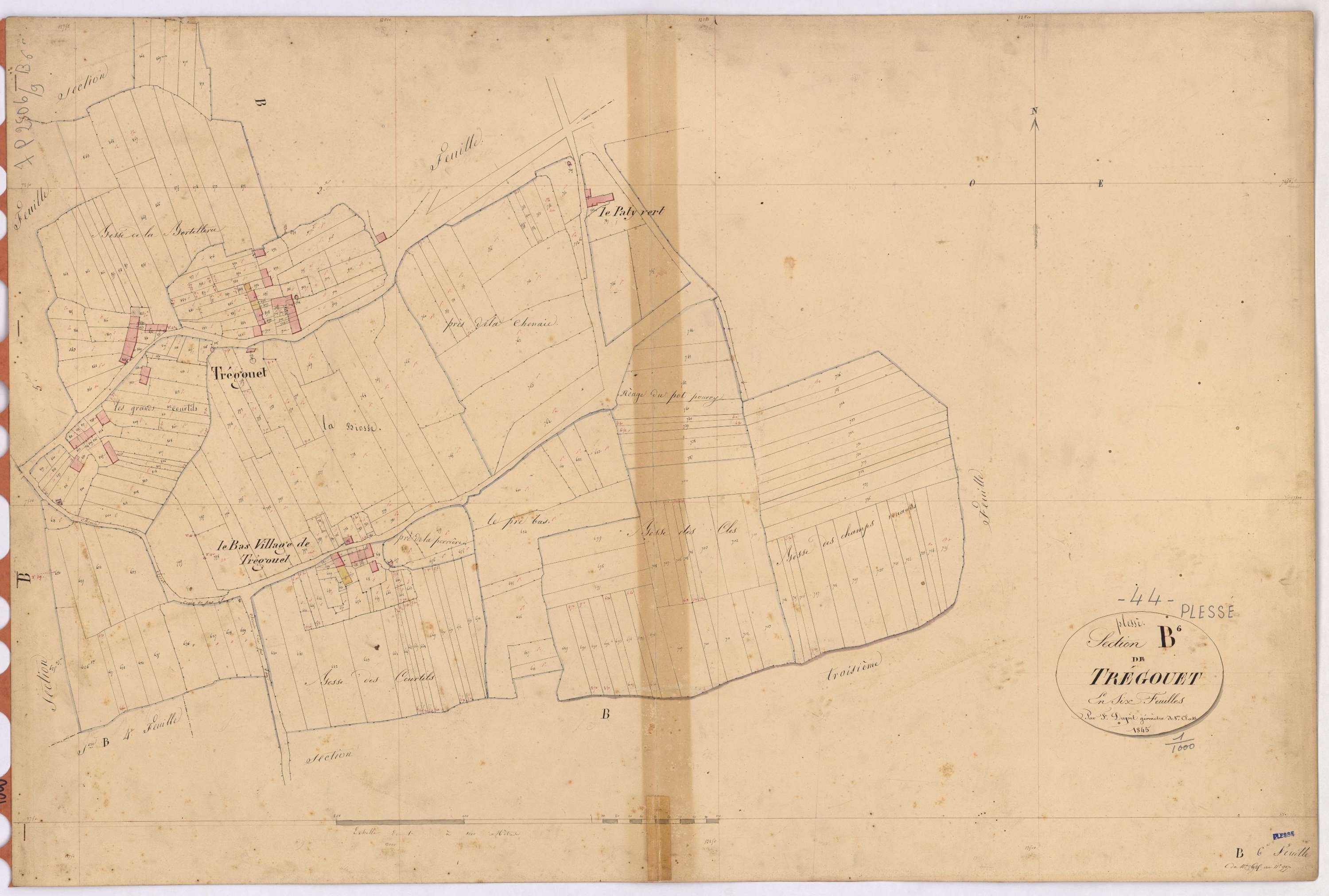 Plessé - Section B6 Trégouet (section de) ; 626-917