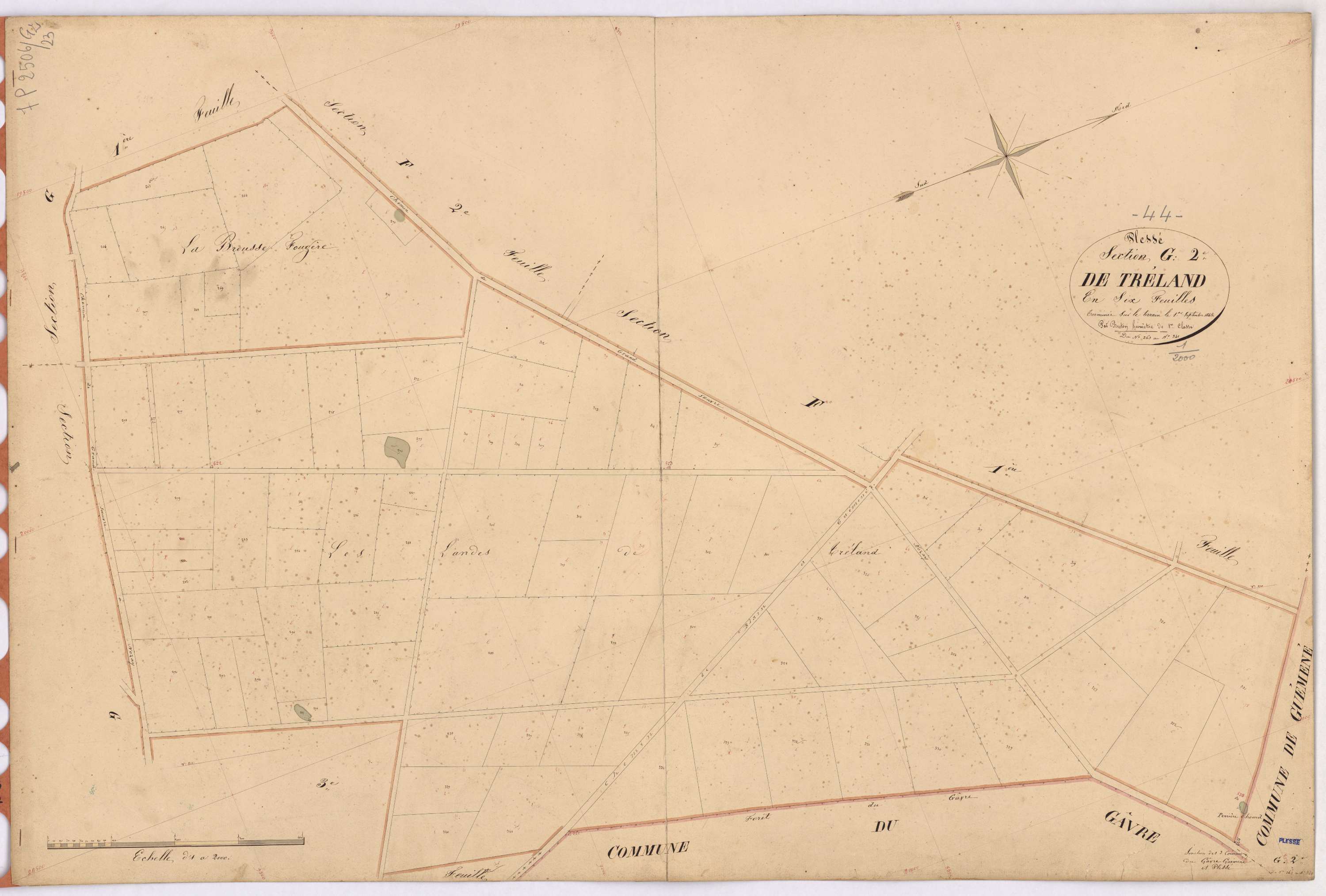 Plessé - Section G2 Tréland (section de) ; 263-341