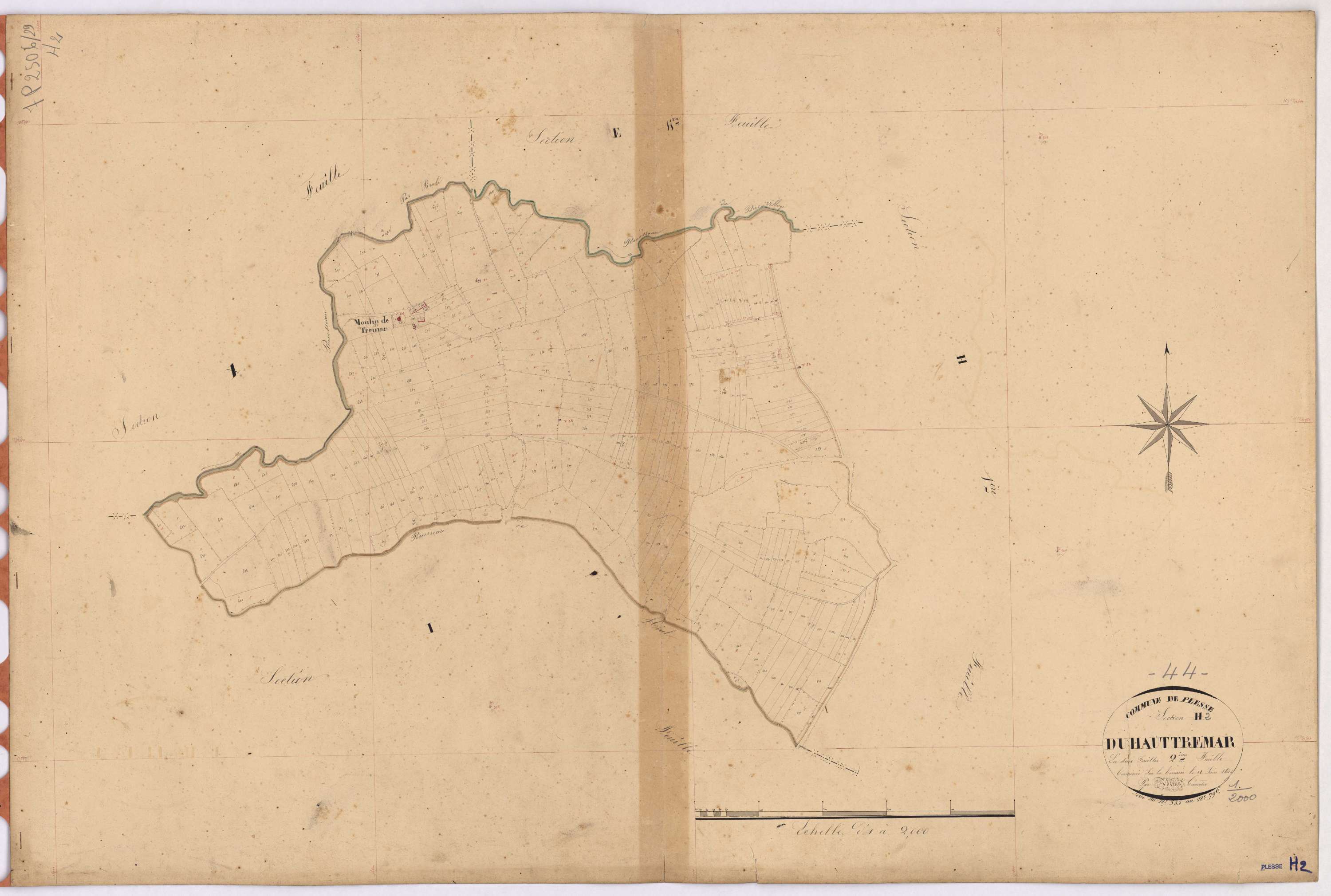 Plessé - Section H2 Haut-Trémart (section de) ; 535-796