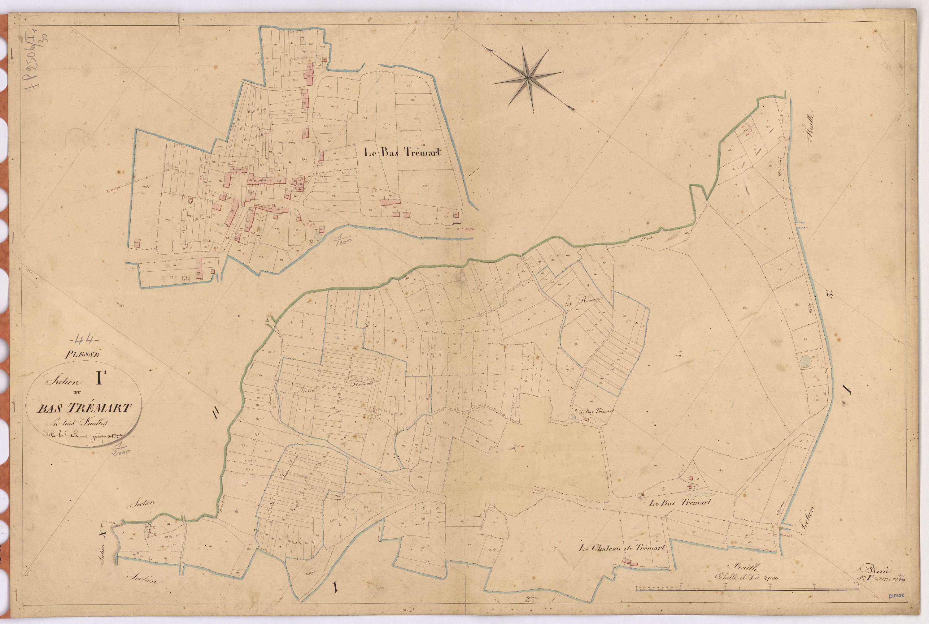 Plessé - Section I1 Bas-Trémart (section du) ; 1-390