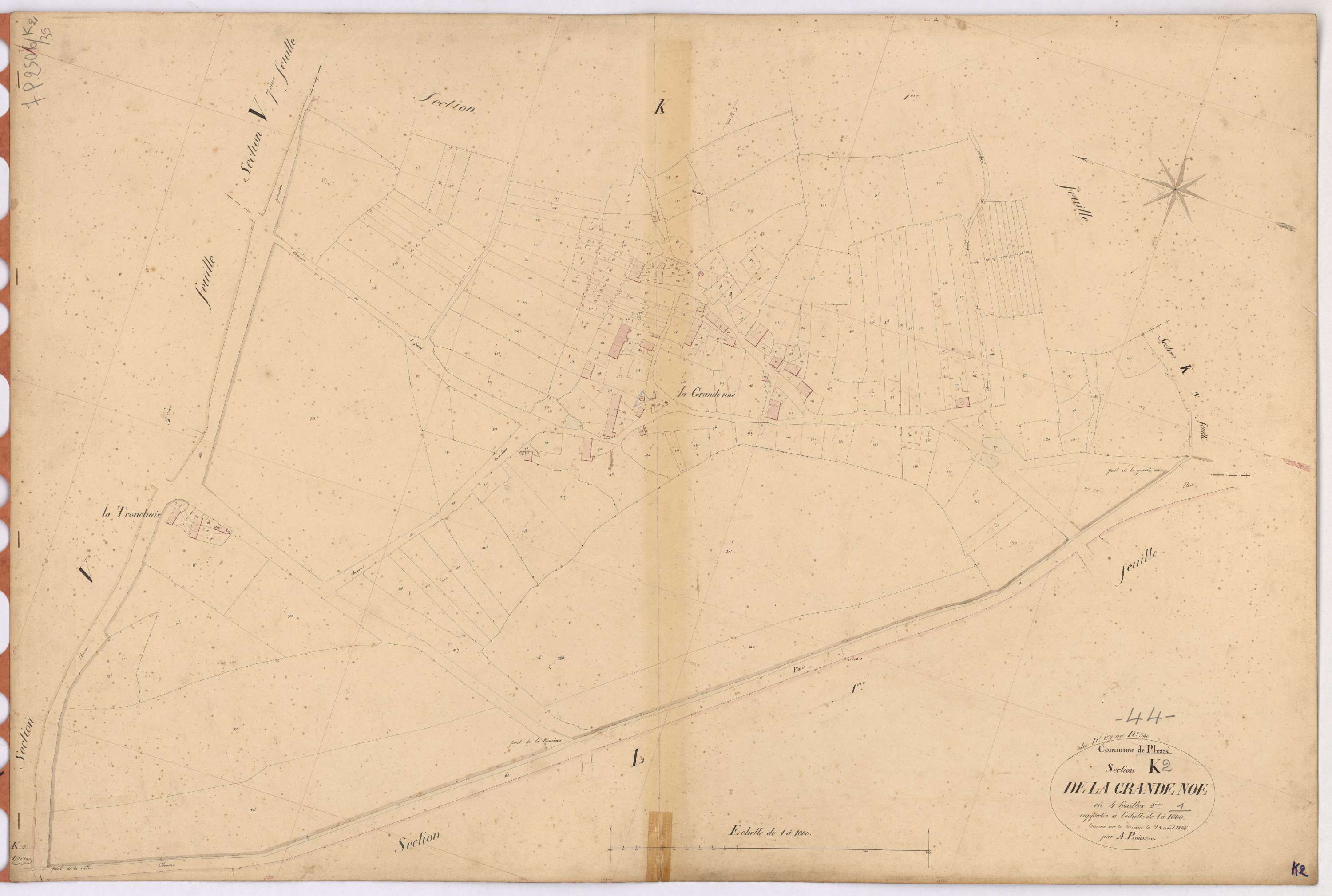 Plessé - Section K2 Grande-Noë (section de La) ; 179-390