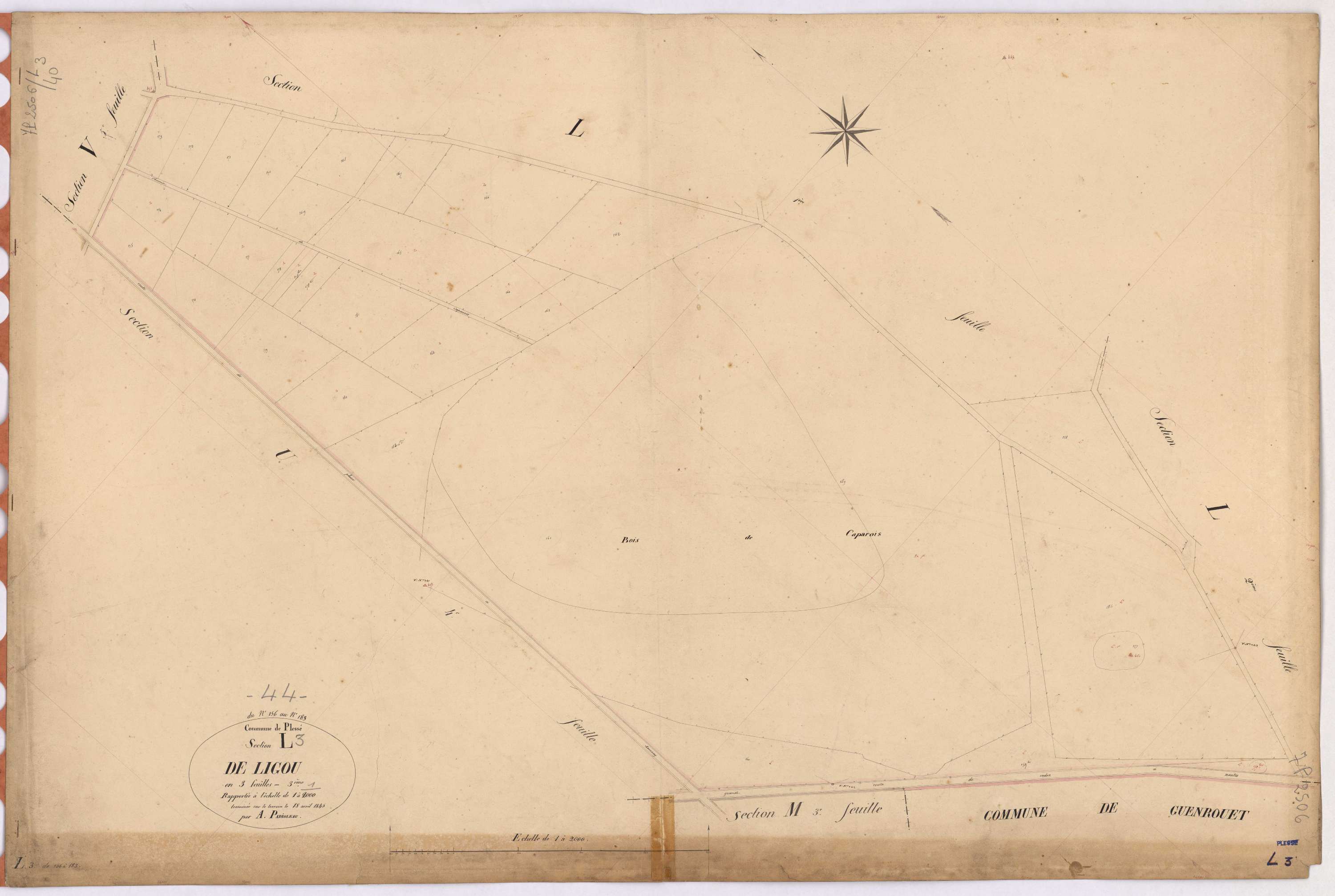 Plessé - Section L3 Ligou (section de) ; 156-183