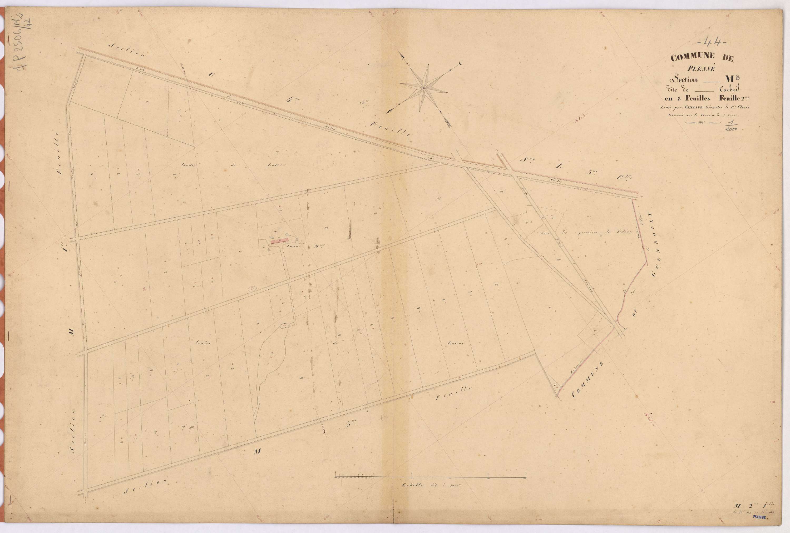 Plessé - Section M2 Carheil (section de) ; 103-163