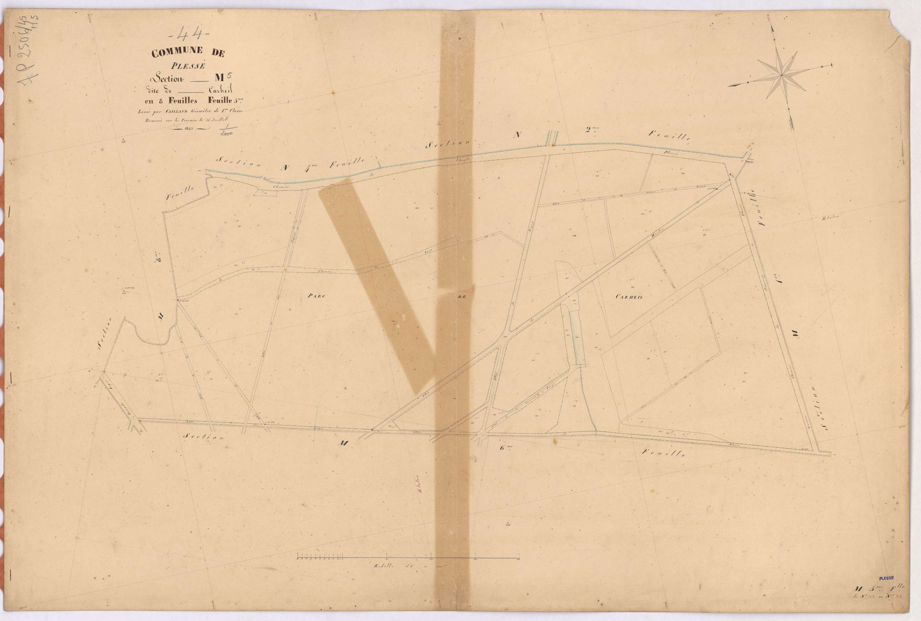 Plessé - Section M5 Carheil (section de) ; 312-352