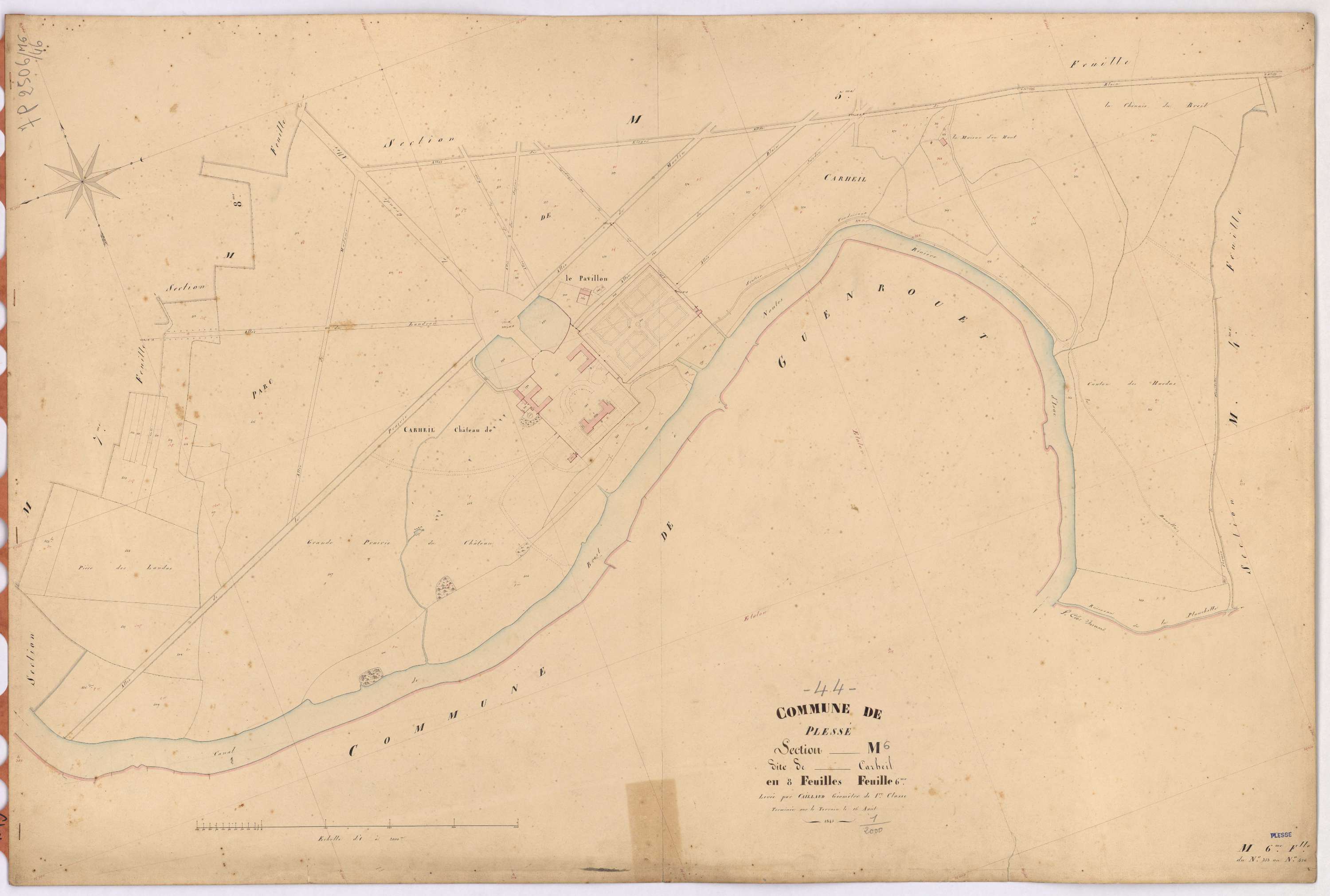 Plessé - Section M6 Carheil (section de) ; 353-426