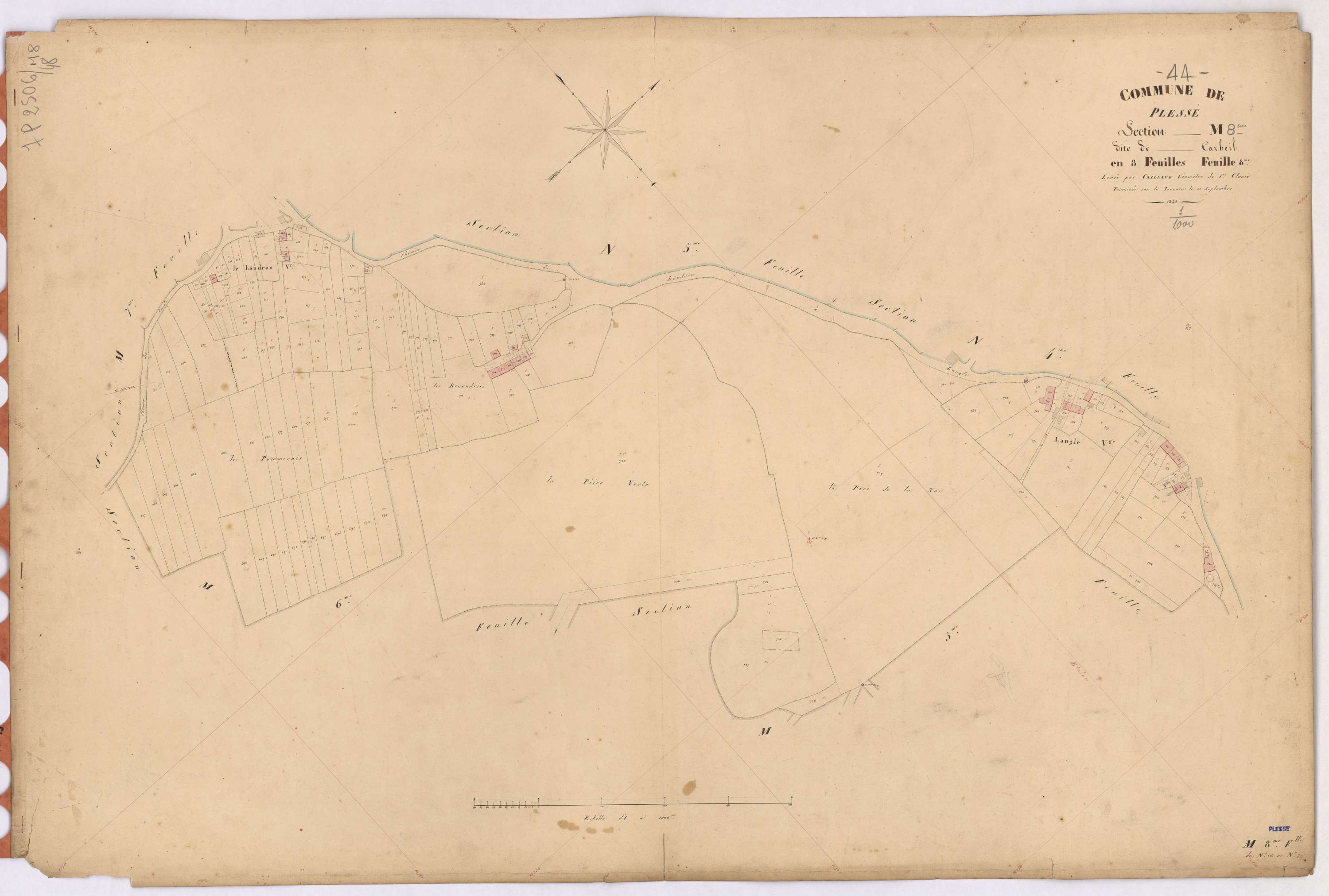Plessé - Section M8 Carheil (section de) ; 626-785