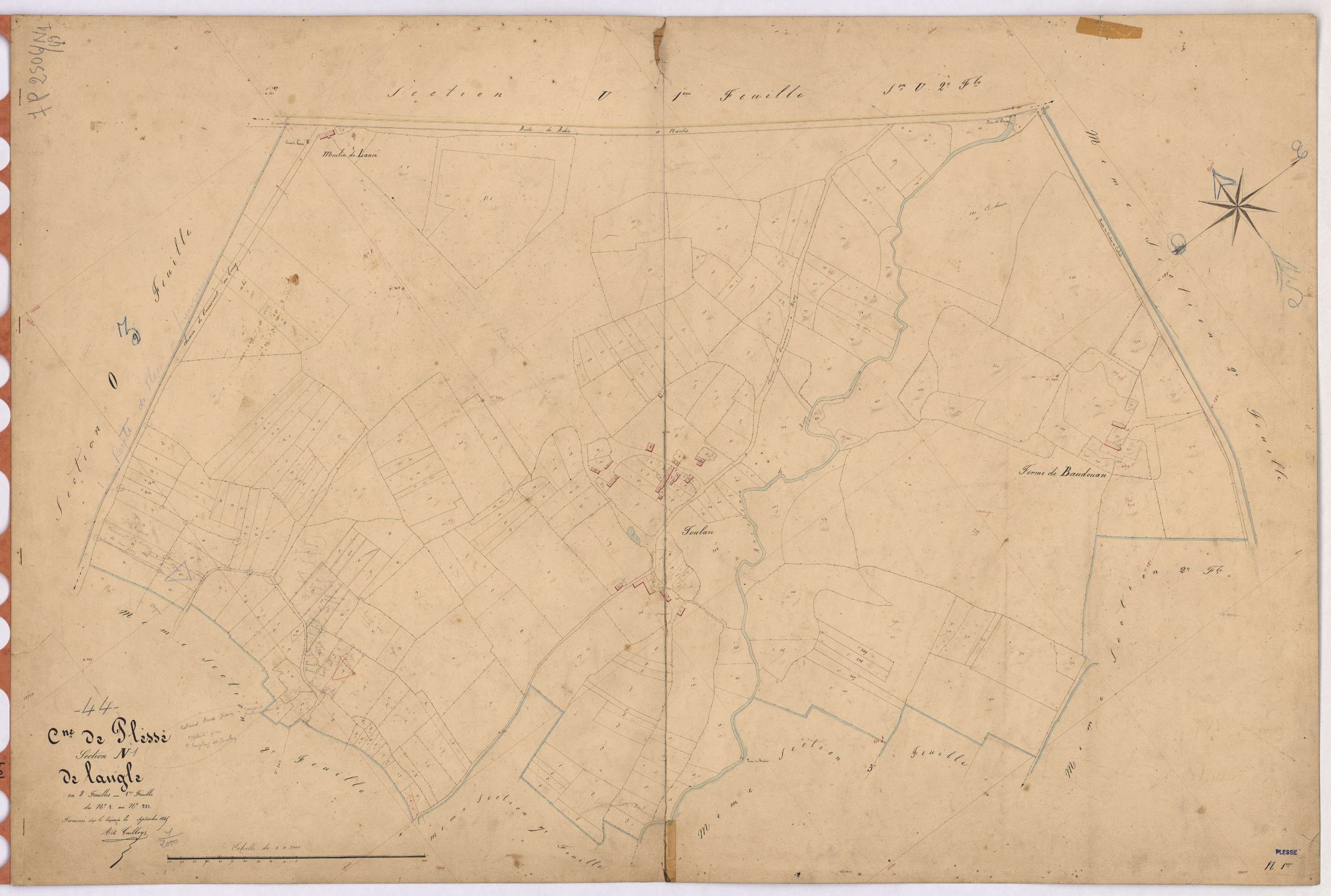 Plessé - Section N1 Angle (section de l') ; 1-281