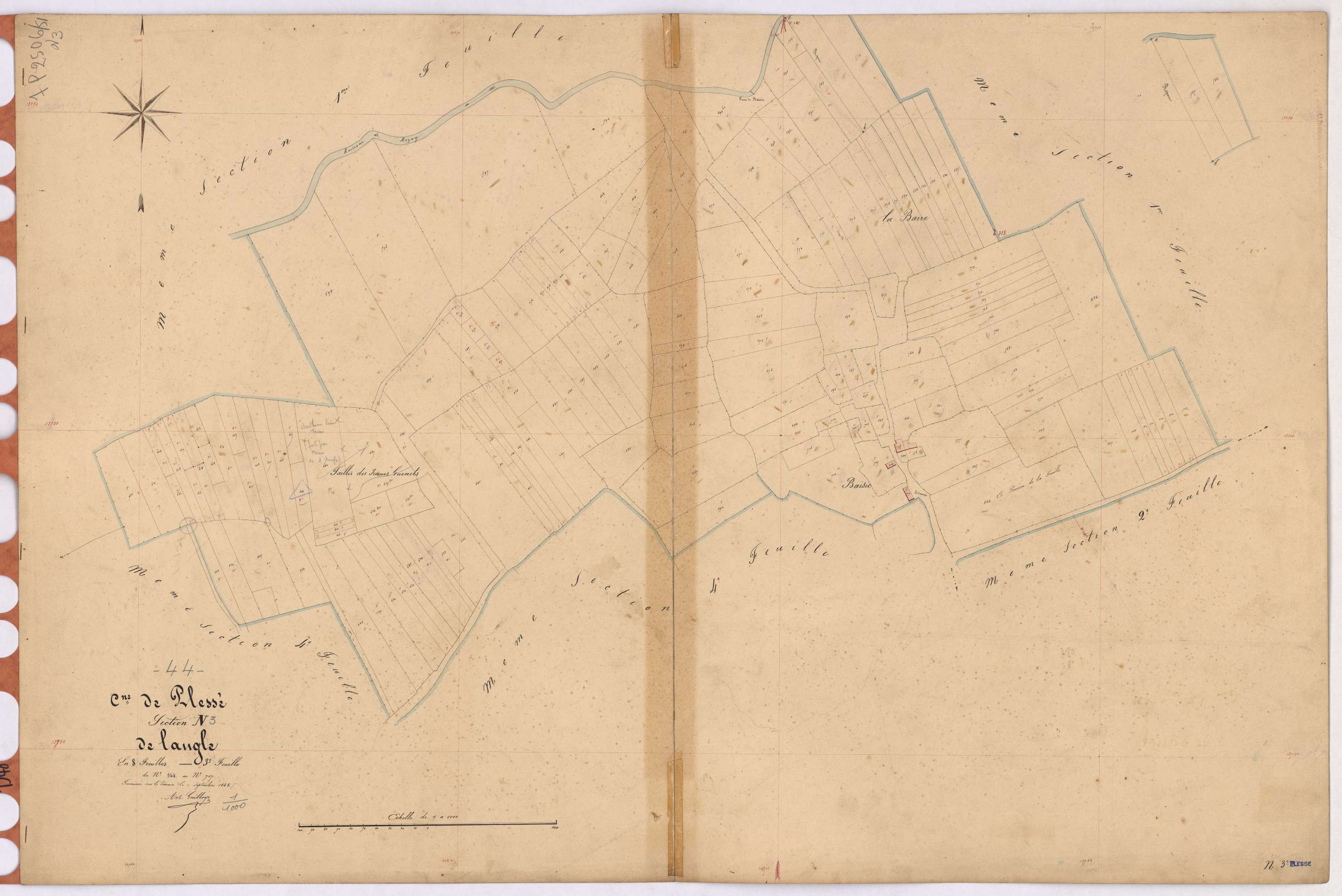 Plessé - Section N3 Angle (section de l') ; 544-707