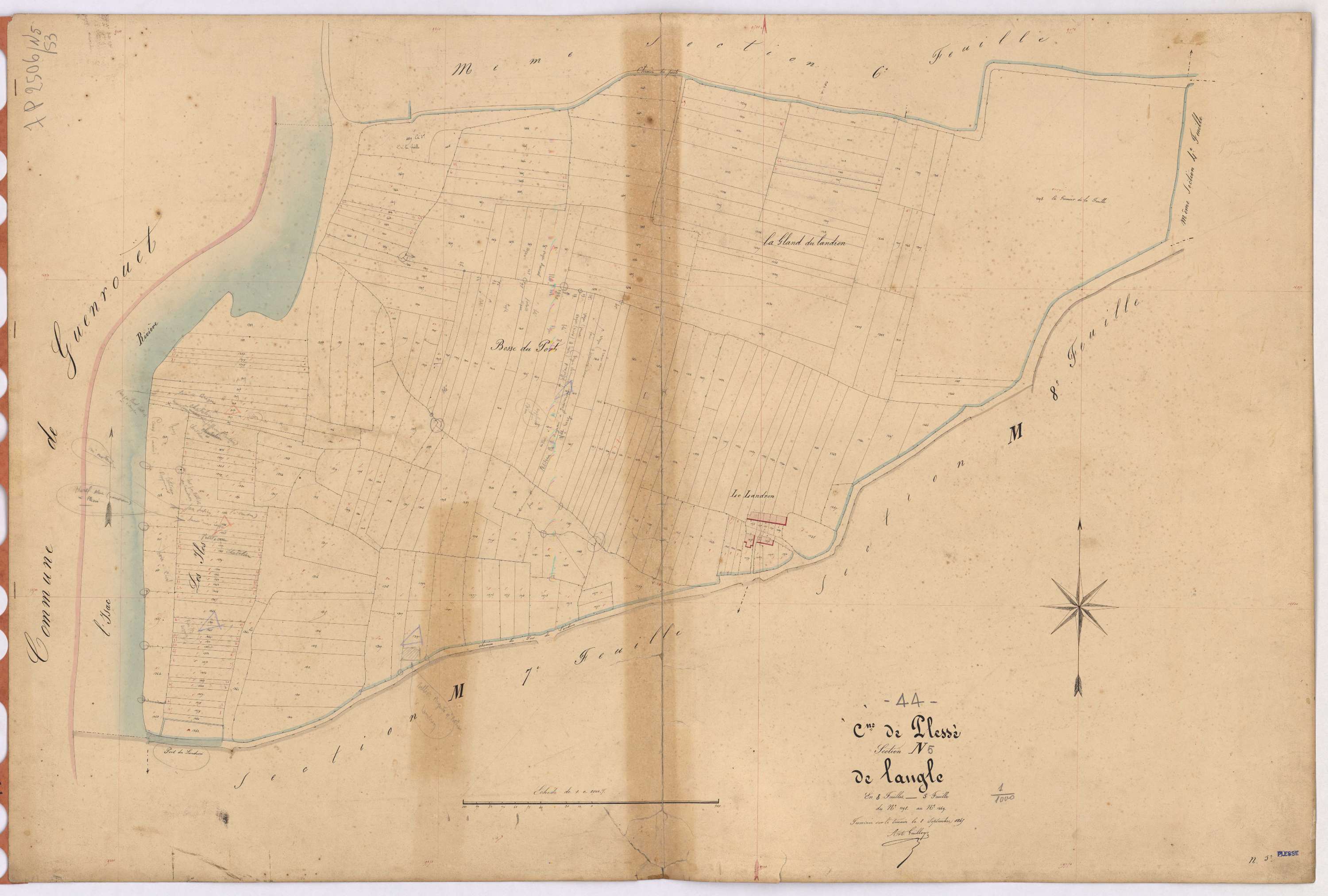 Plessé - Section N5 Angle (section de l') ; 1198-1469