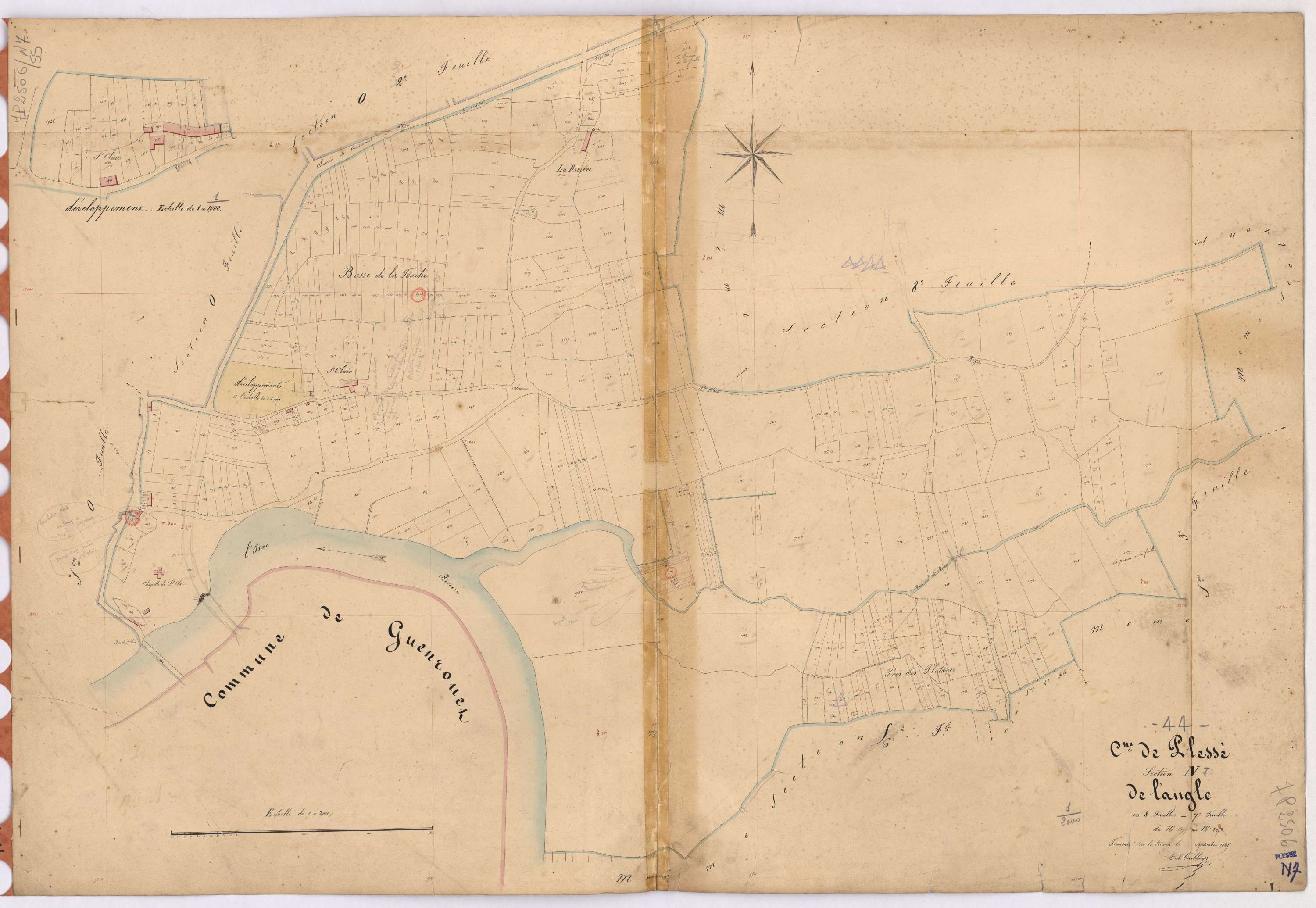 Plessé - Section N7 Angle (section de l') ; 1677-2053