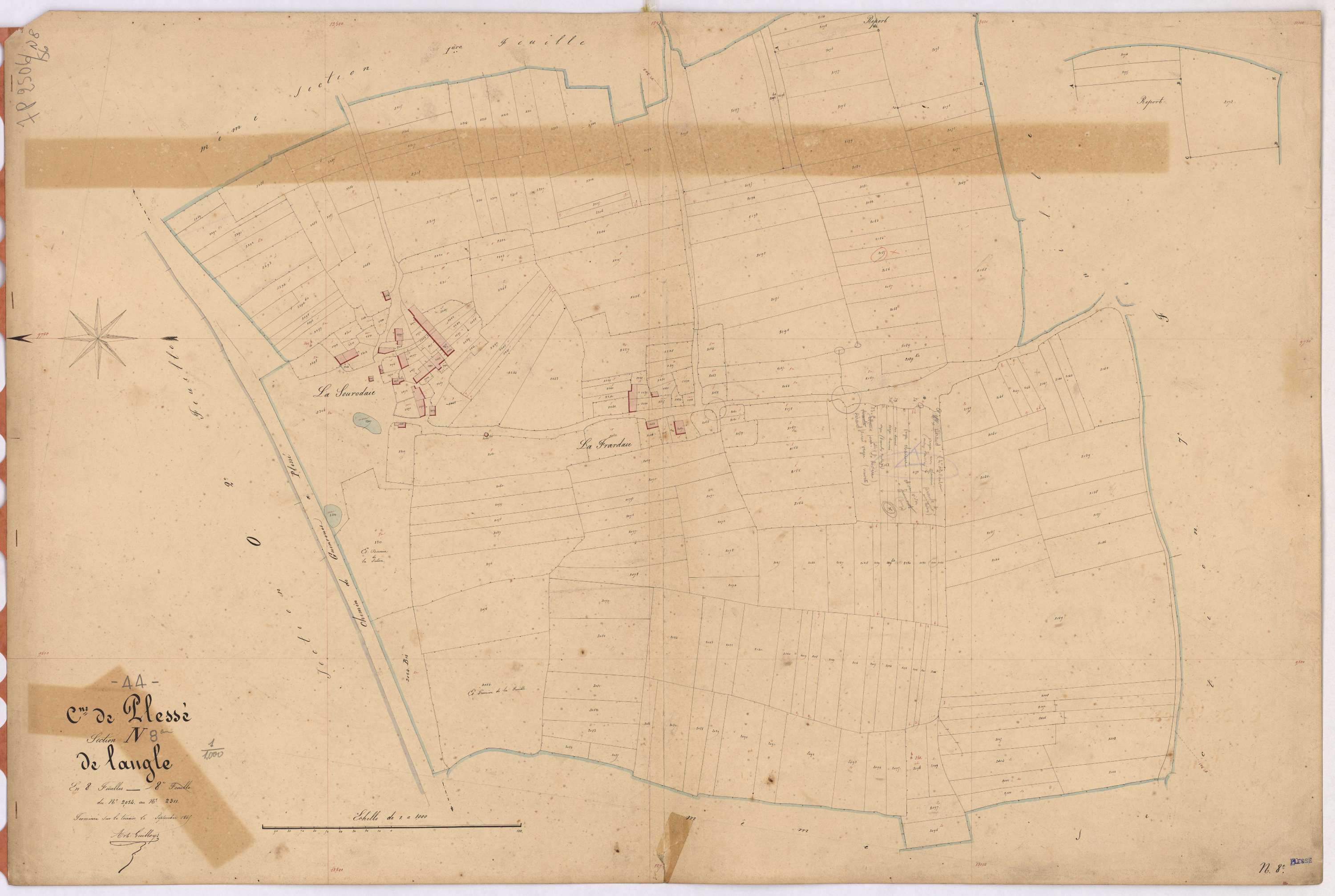 Plessé - Section N8 Angle (section de l') ; 2054-2311