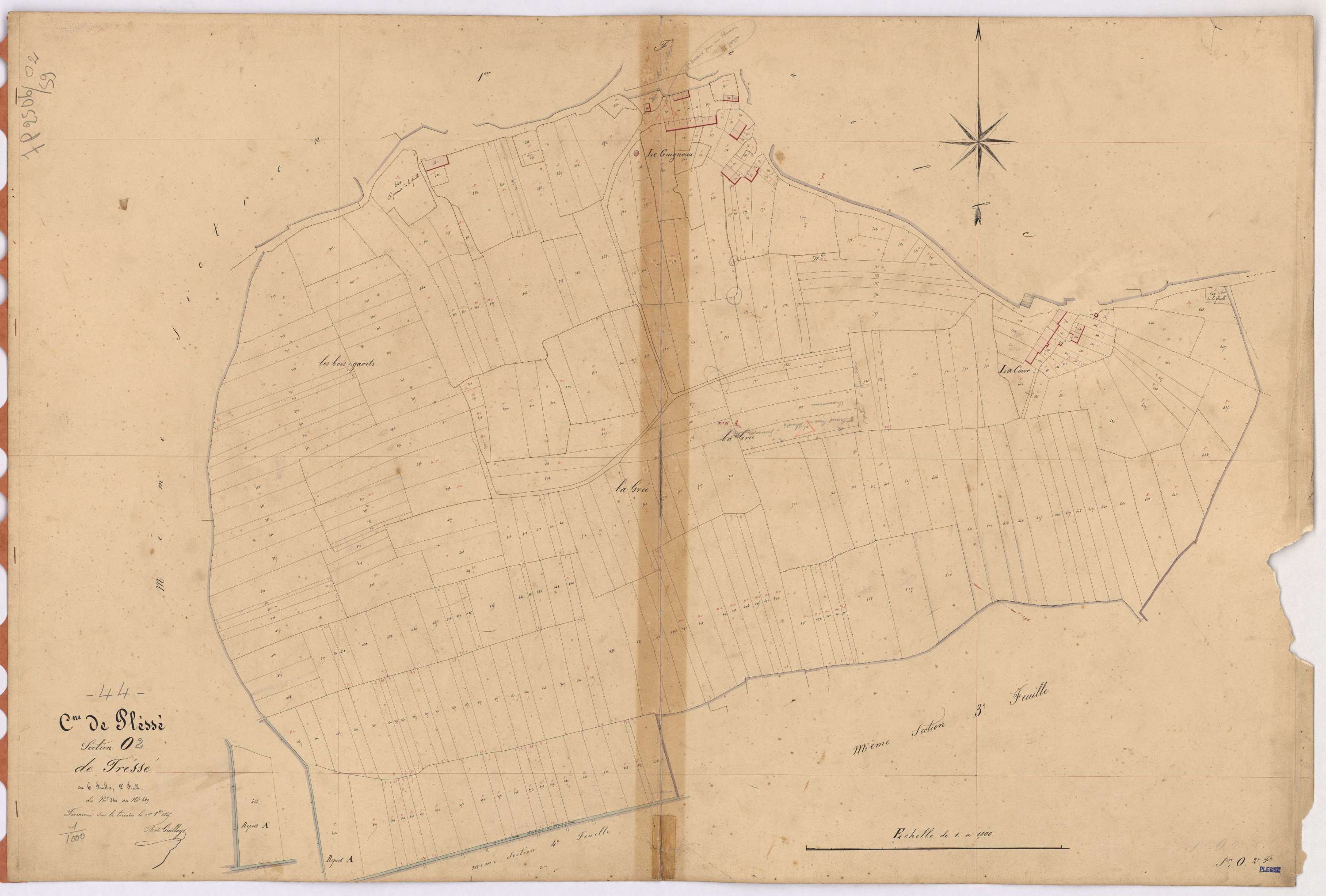 Plessé - Section O2 Tressé (section de) ; 340-649
