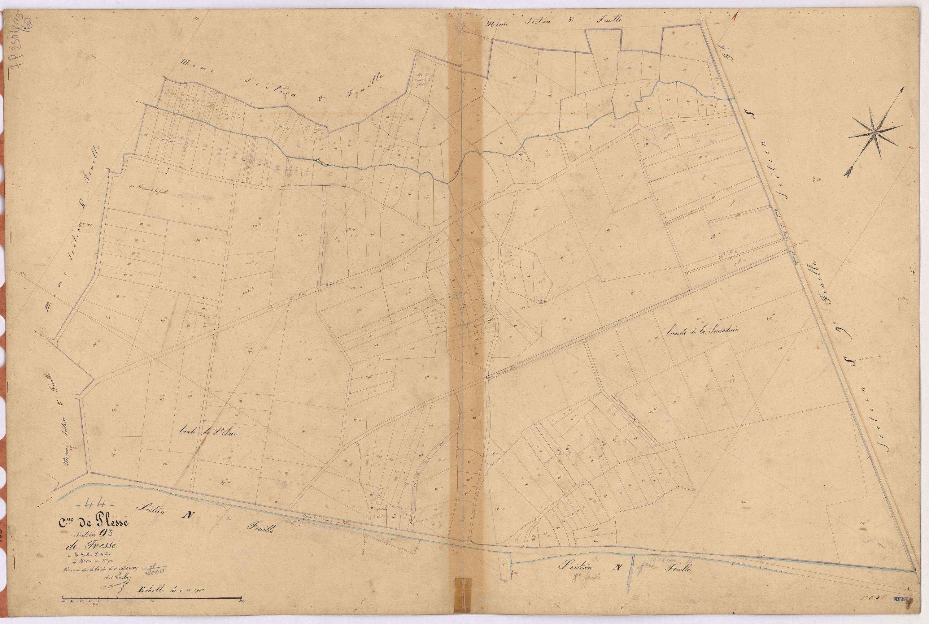 Plessé - Section O3 Tressé (section de) ; 650-910