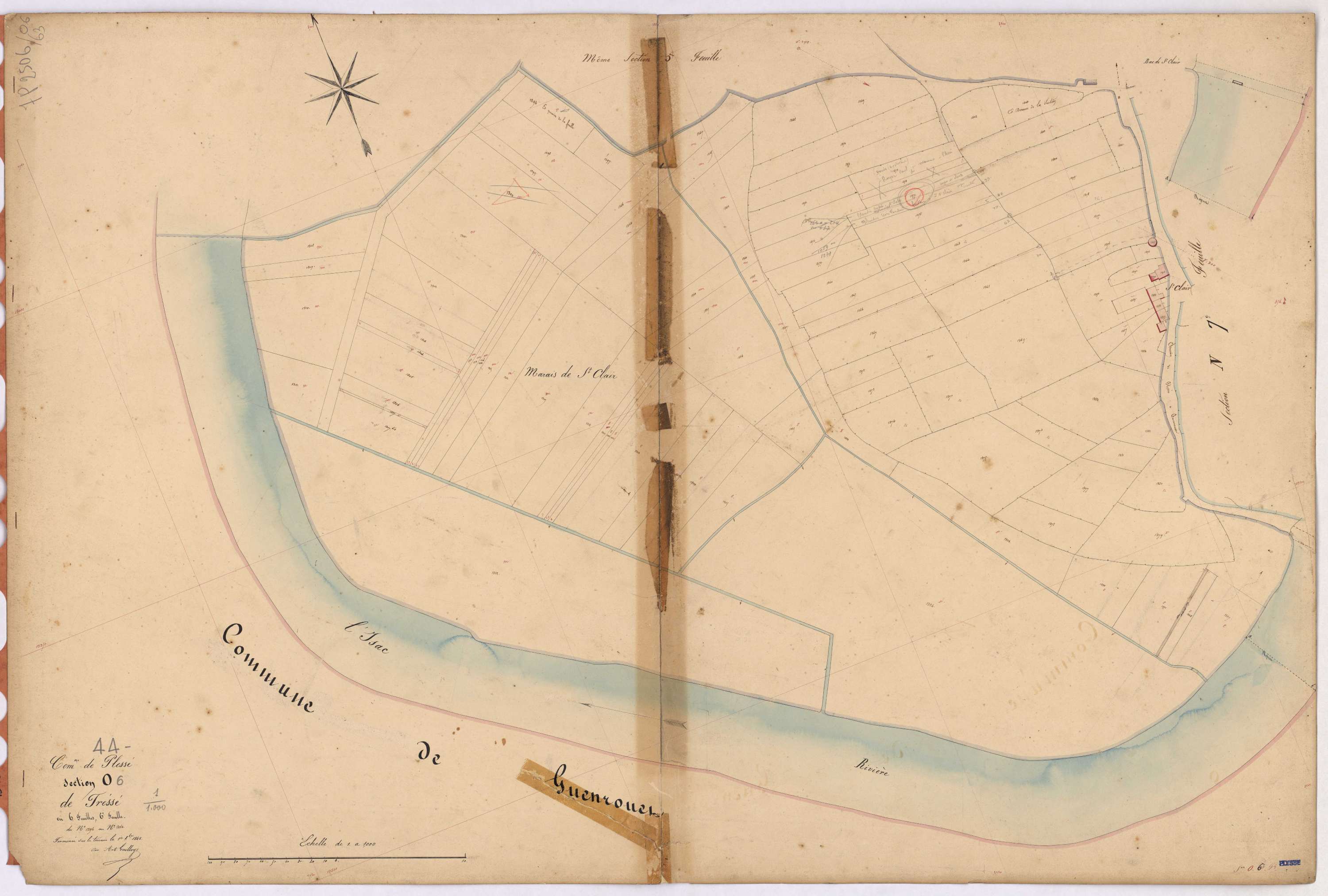 Plessé - Section O6 Tressé (section de) ; 1296-1404