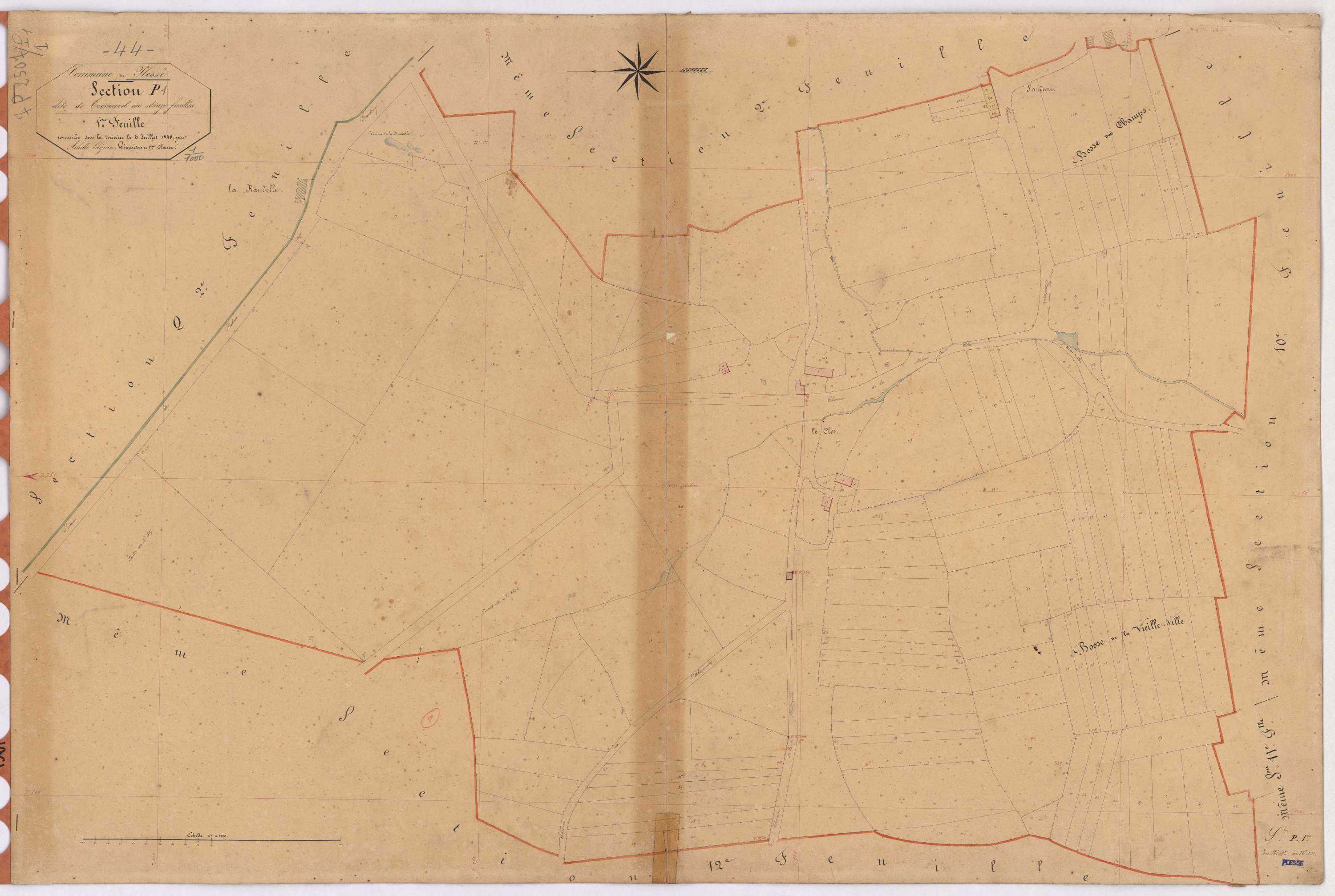 Plessé - Section P1 Tresnard (section de) ; 1-151