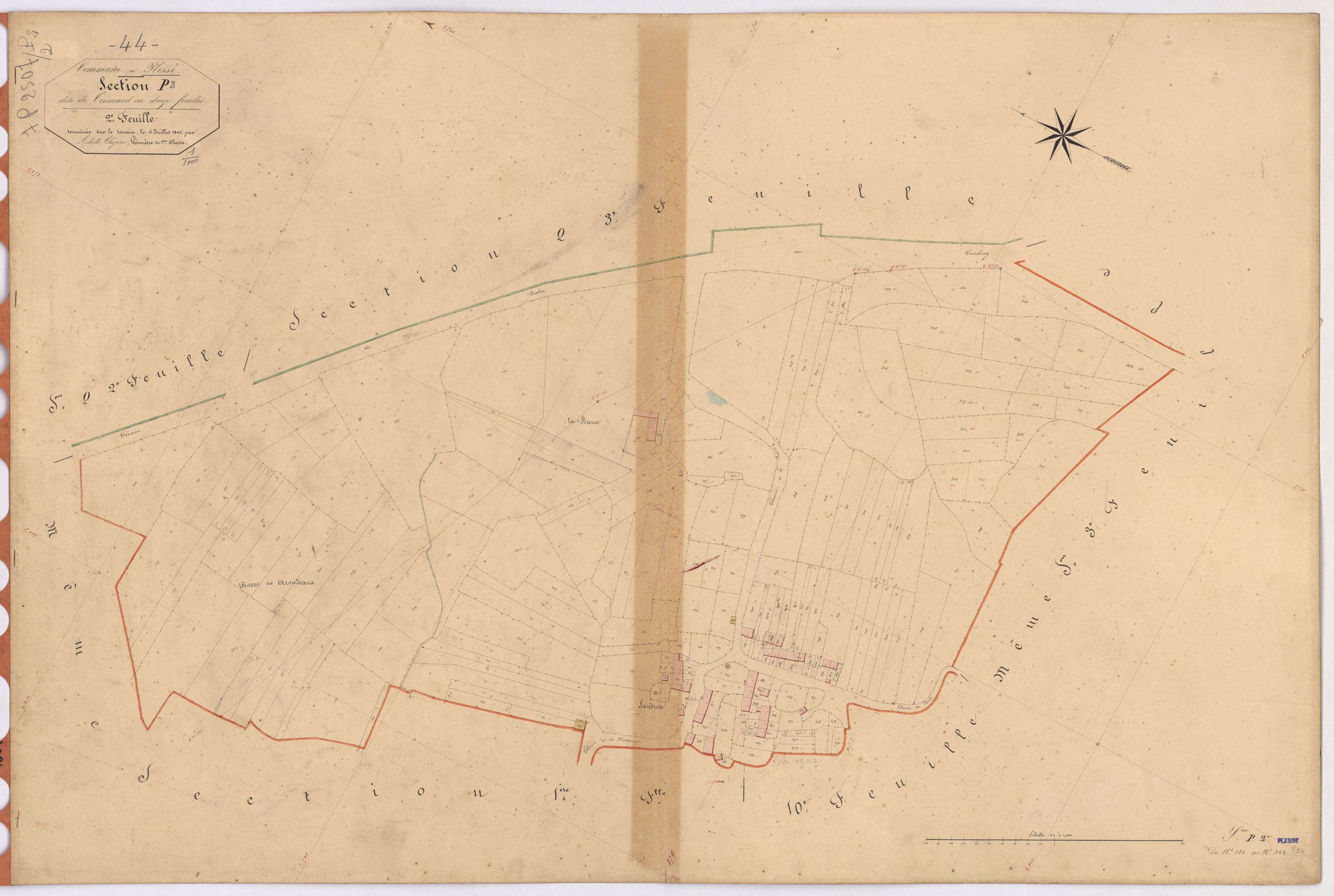 Plessé - Section P2 Tresnard (section de) ; 152-342