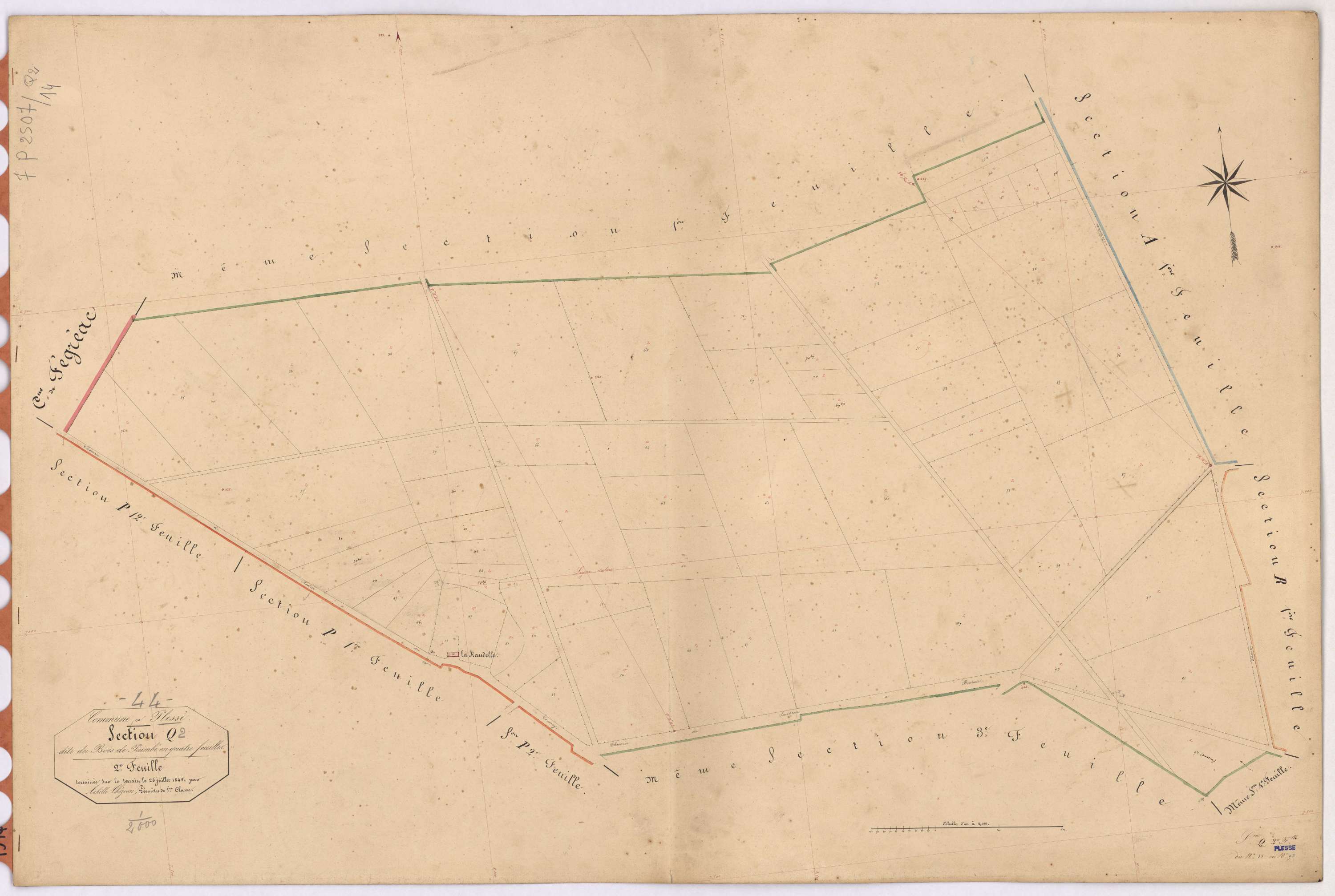 Plessé - Section Q2 Bois de Paimbé (section du) ; 33-93